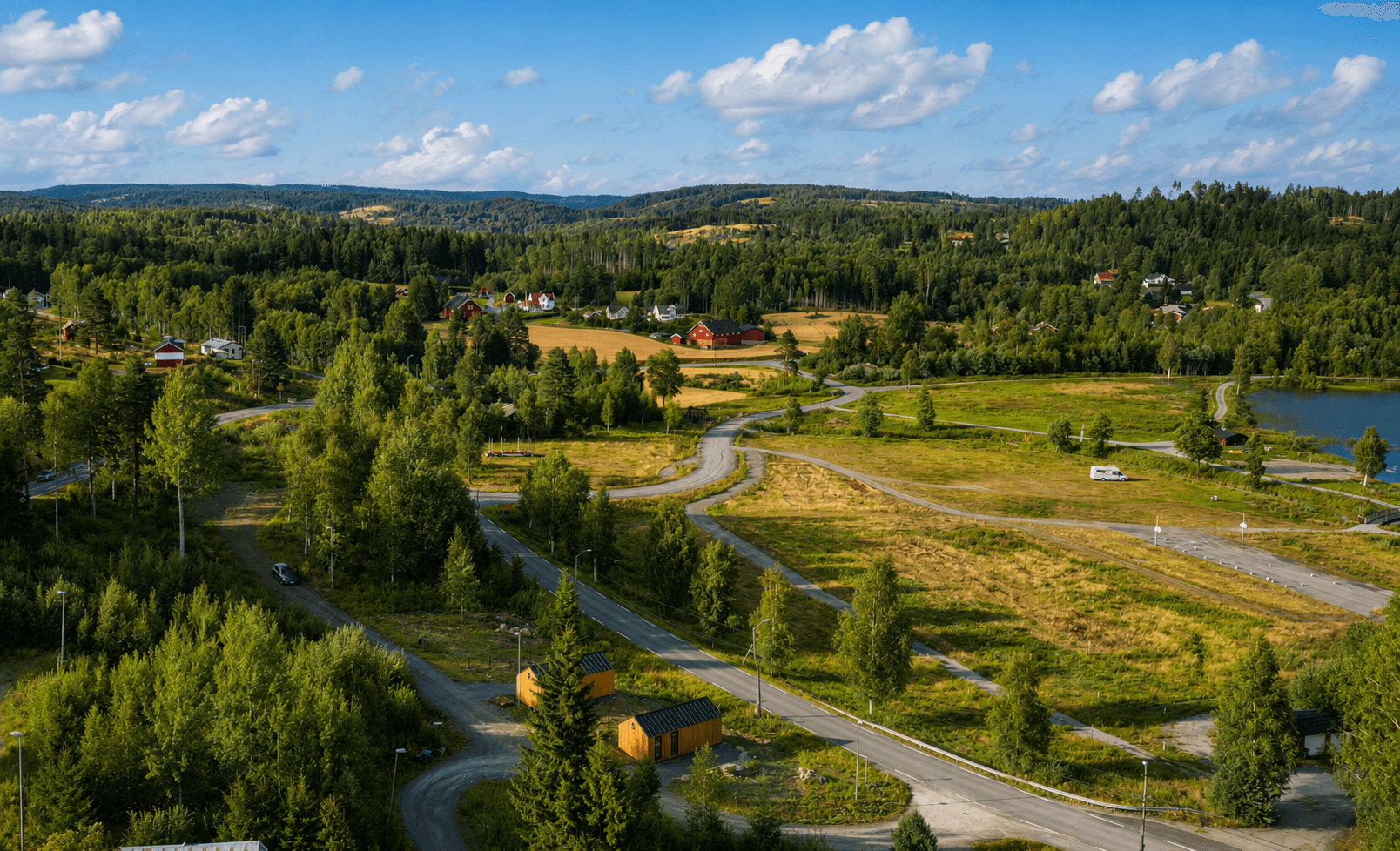 Nydelige omgivelser med kort vei over grensen til Sverige