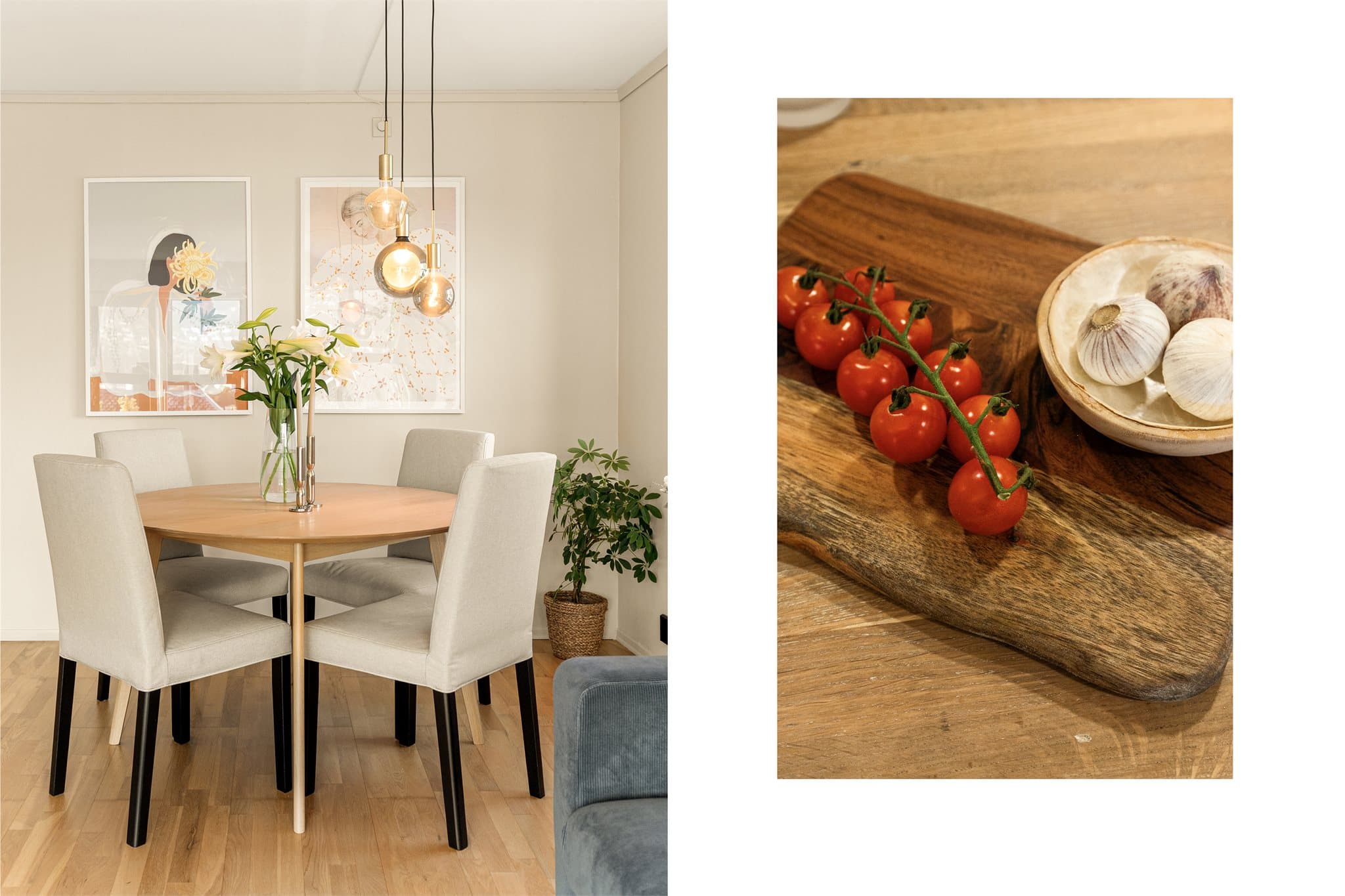 - God plass til et hyggelig spisebord -