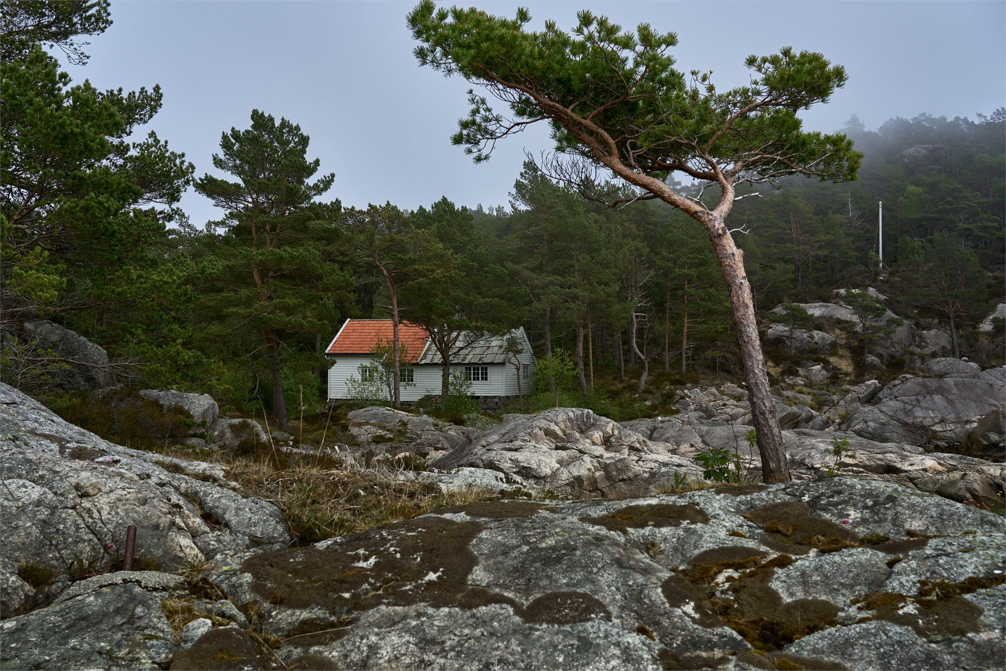 - Huset er opprinnelig to hus som er skjøtet sammen til ett -