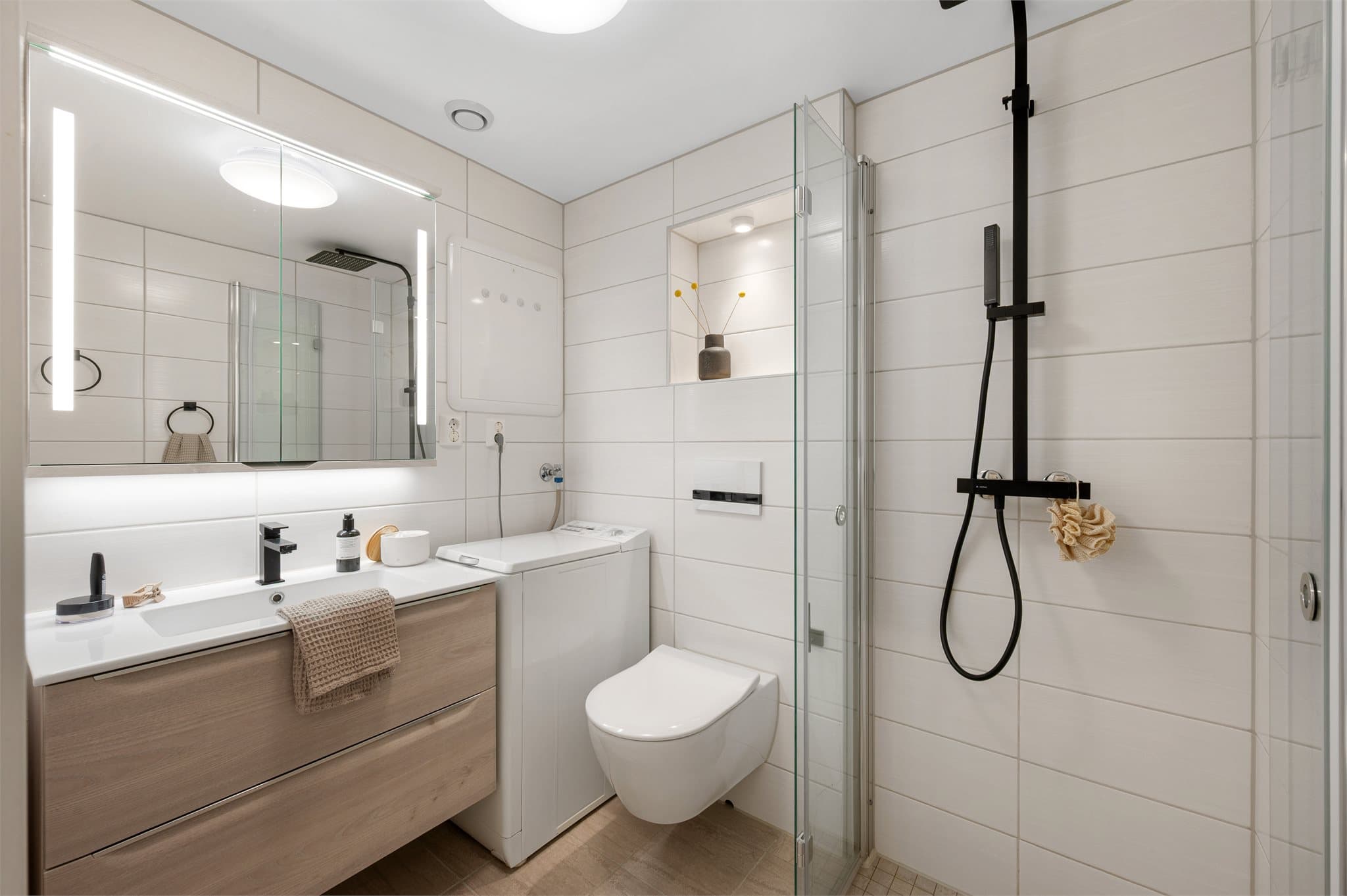 - Badet ble totalrenovert i 2018 i regi av borettslaget -