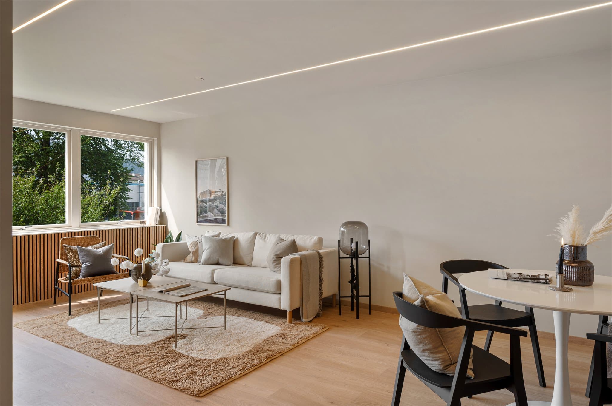 - Romslig stue på 23 kvm -