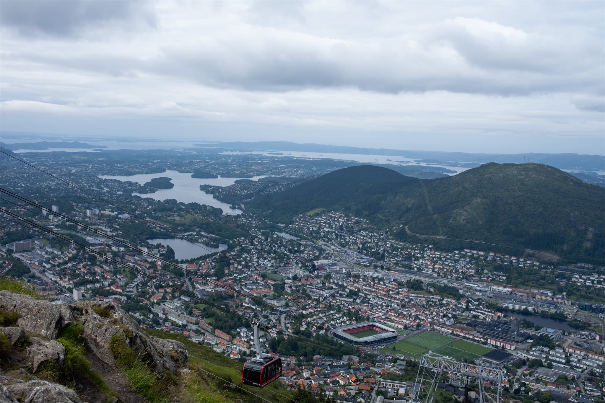 - Kort vei til Ulriken, så denne utsikten kan nytes støtt og stadig -