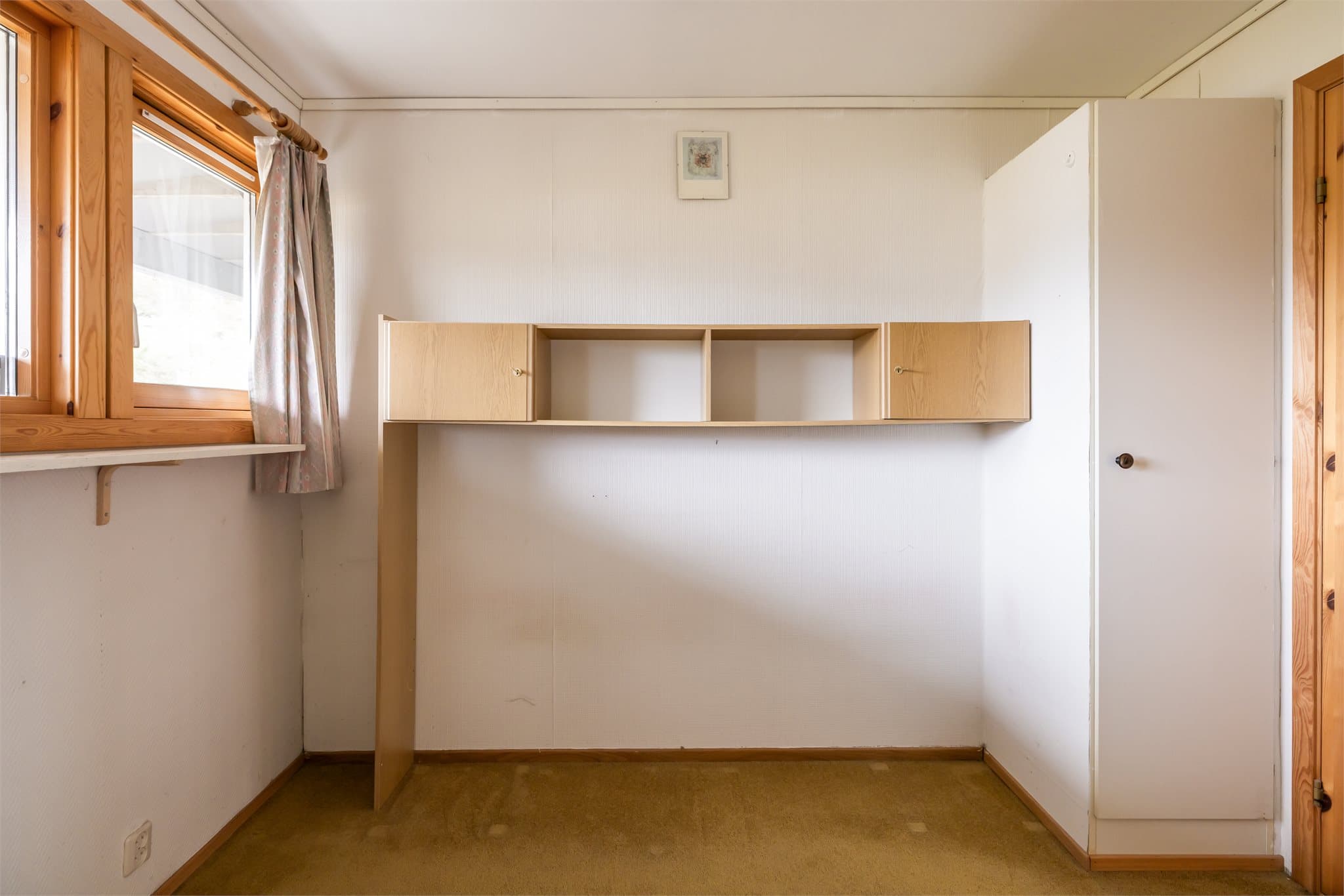 Soverommet måler 8,5 m²