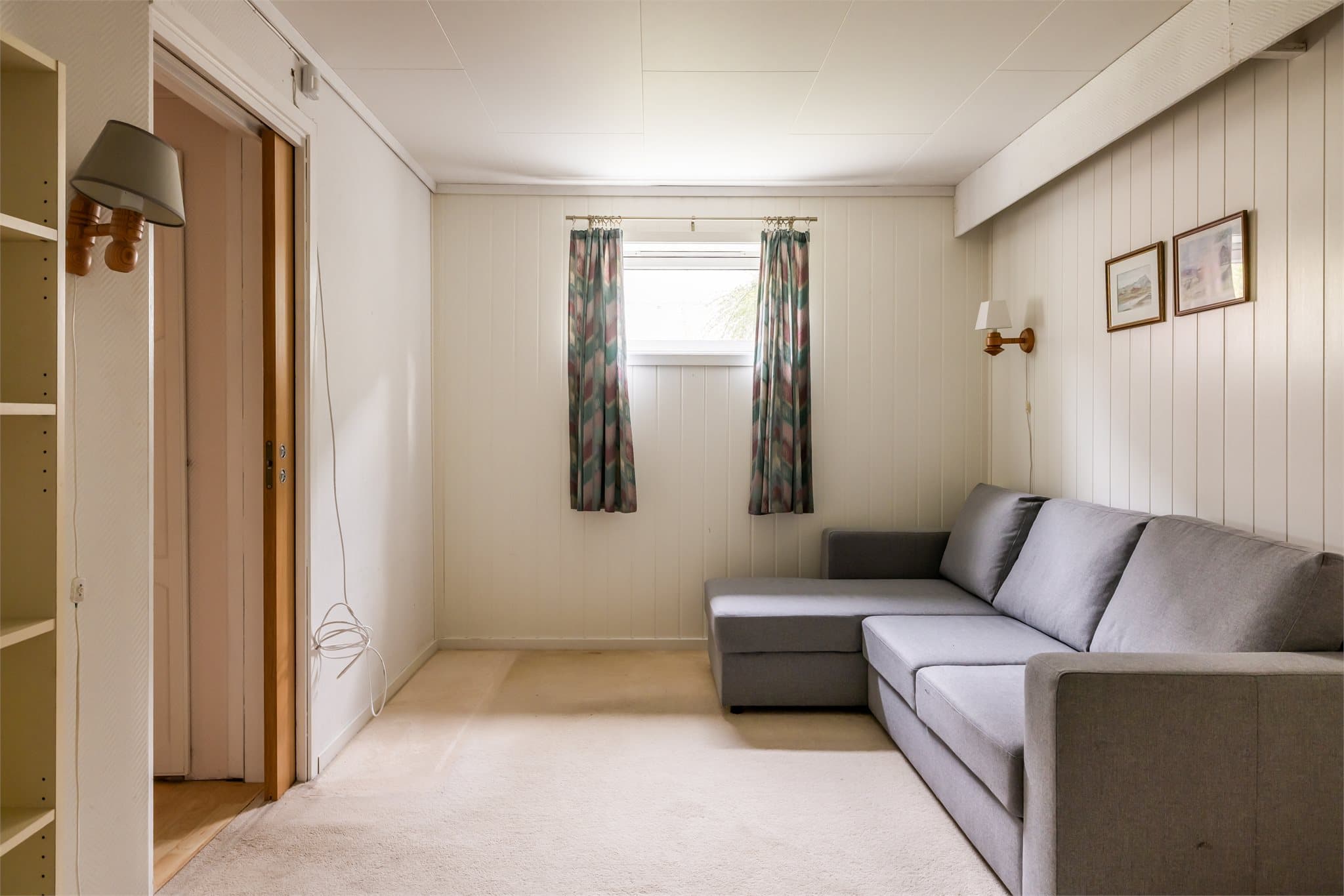Kjellerstuen/hobbyrom måler 11,6 m²