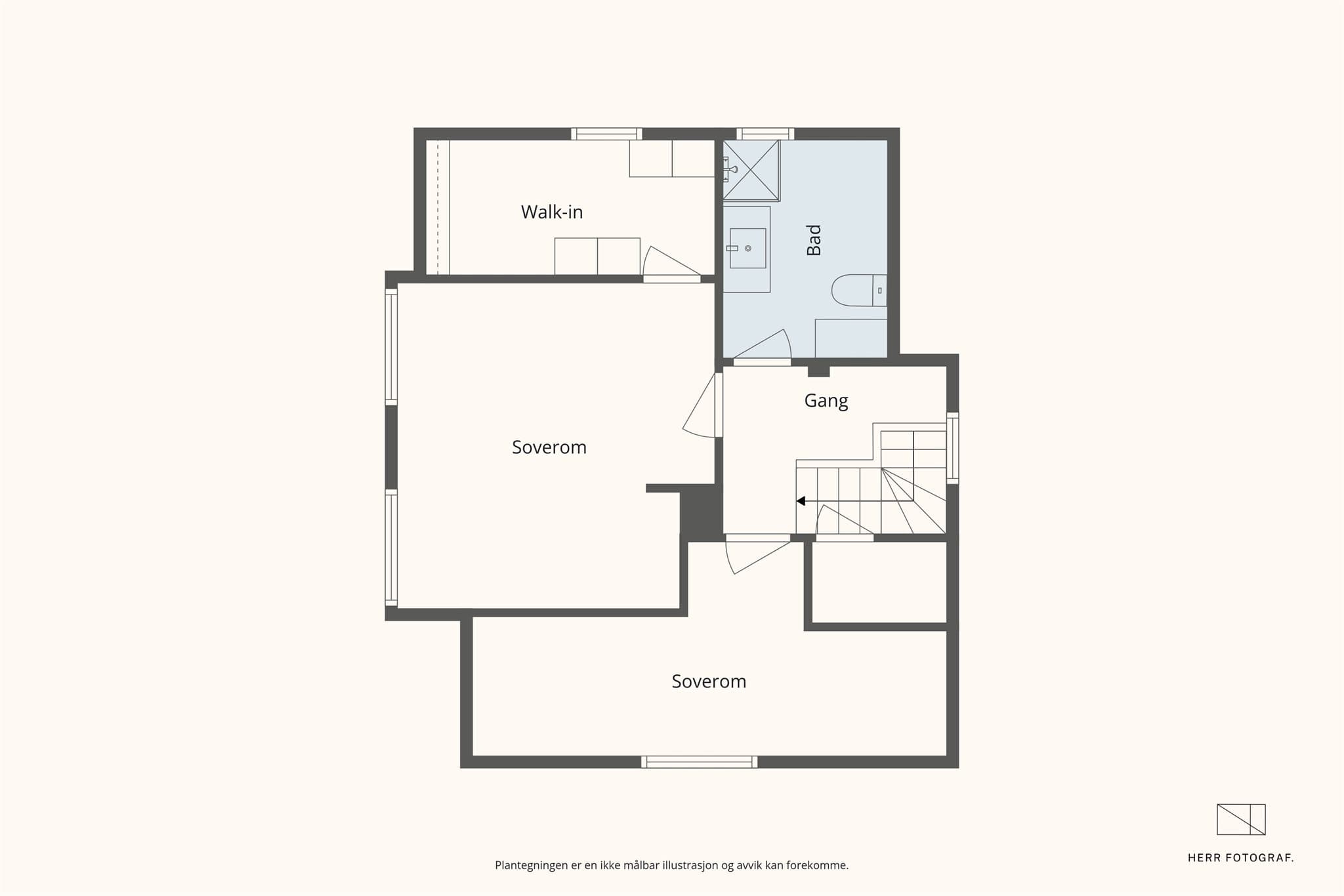 - Plantegning loft-etg. -