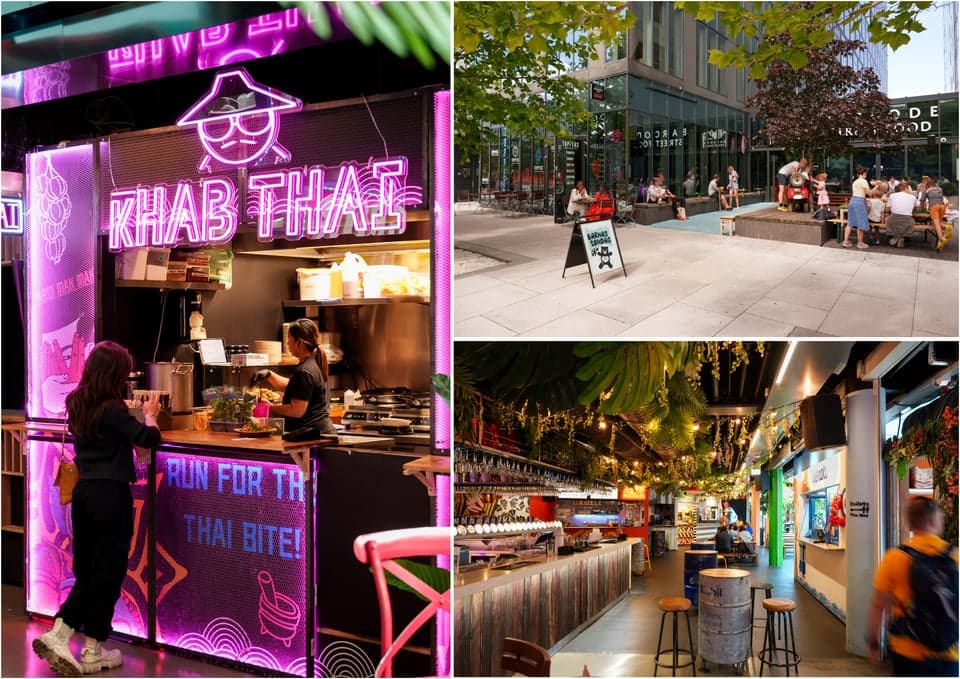Barcode Street Food er en rask gange fra boligen