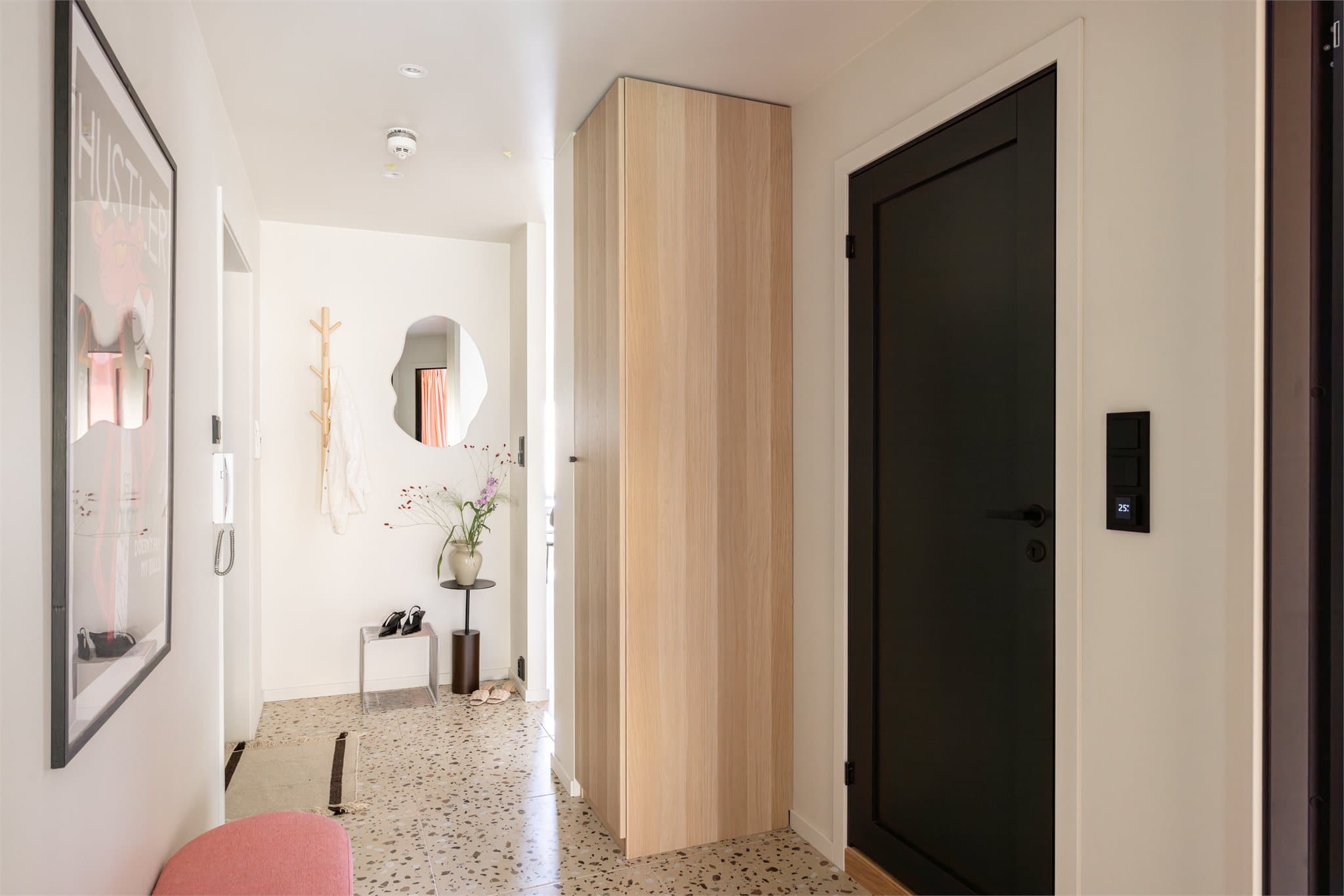 Velkommen inn! Her er det lagt varmekabler i gulvet.