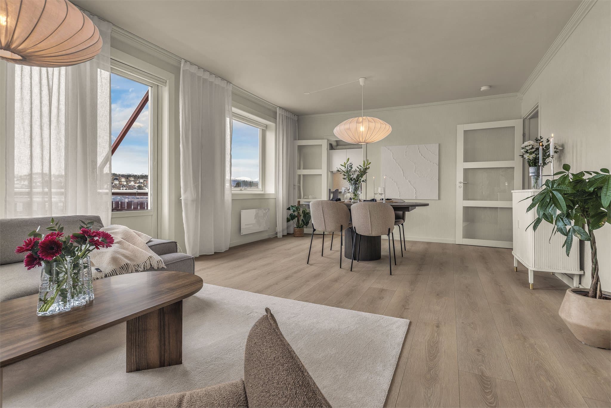 Her er det plass til spisebord