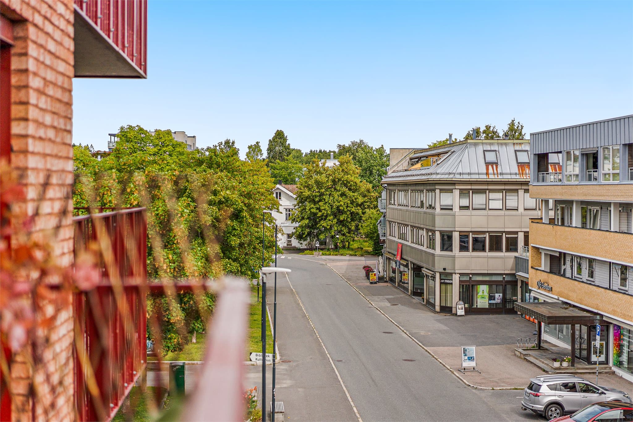 Utsikt fra balkong