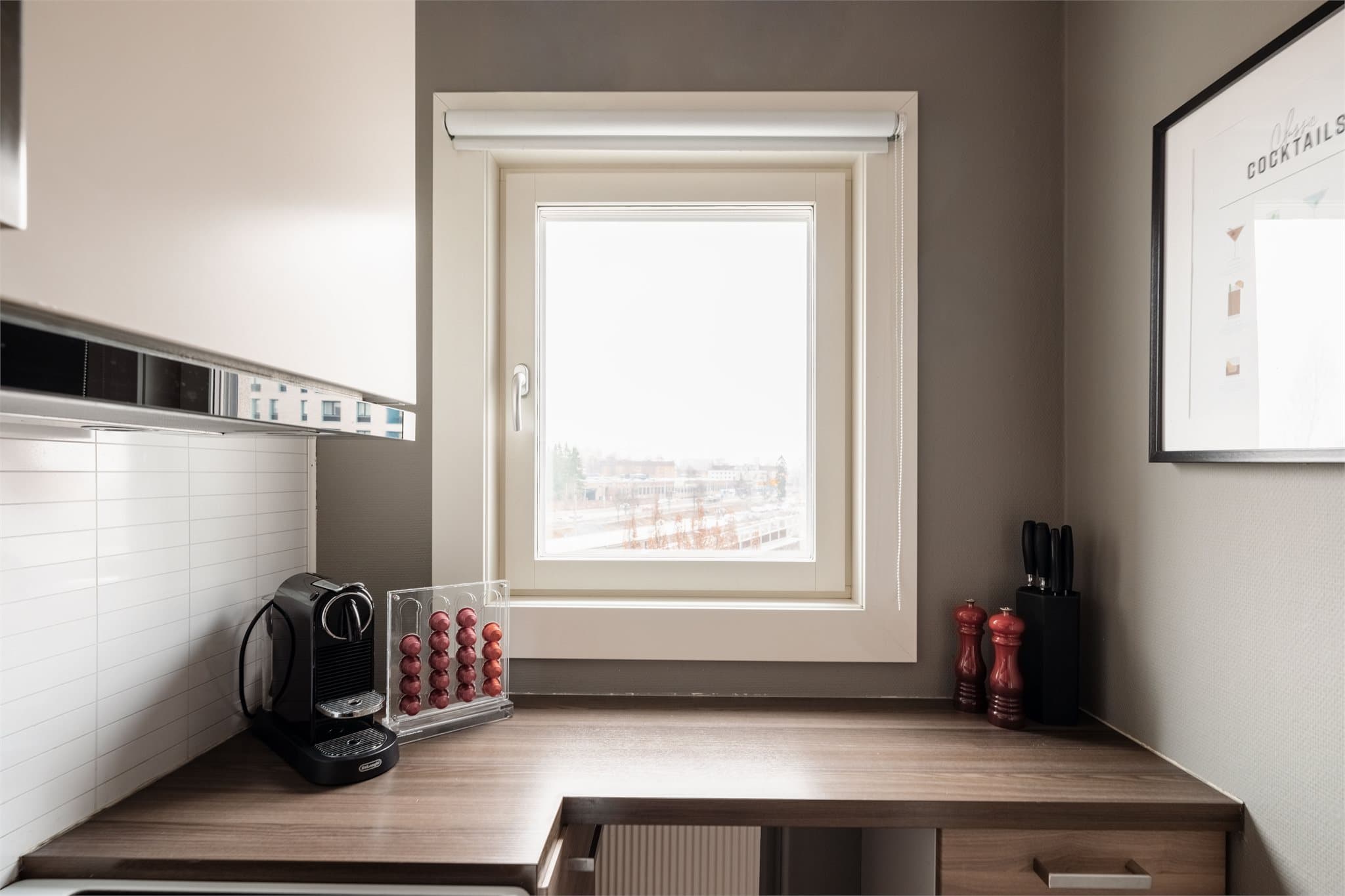 Kjøkken med godt lysinnslipp