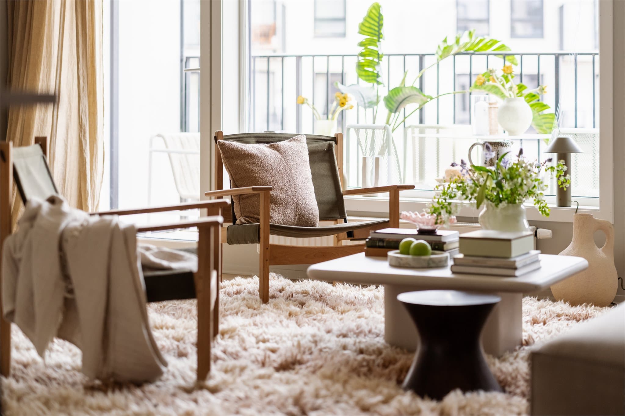 Et meget tiltalende hjem i byggets 3. etasje.