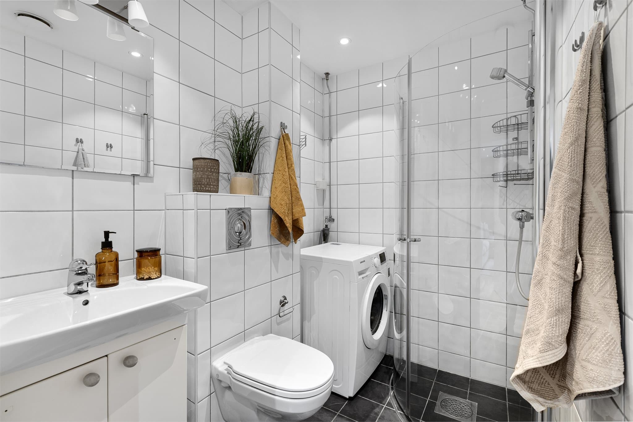 Opplegg for vaskemaskin.