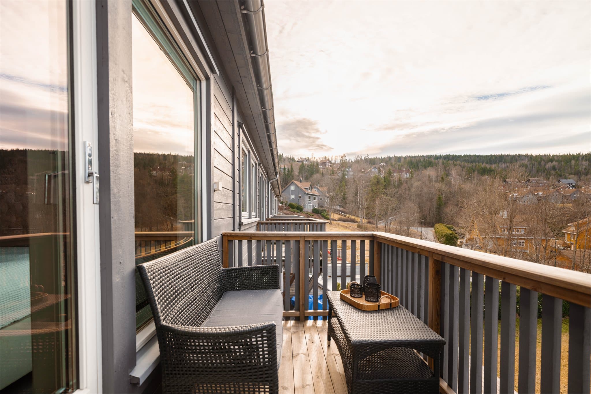 Her er det plass til en hyggelig sittegruppe.