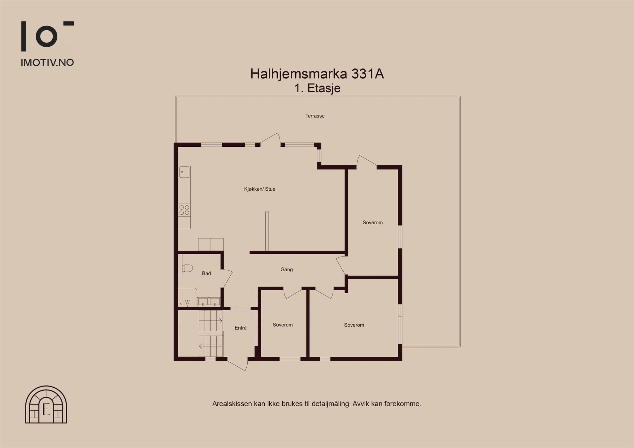 - Plantegning hovedetasje -