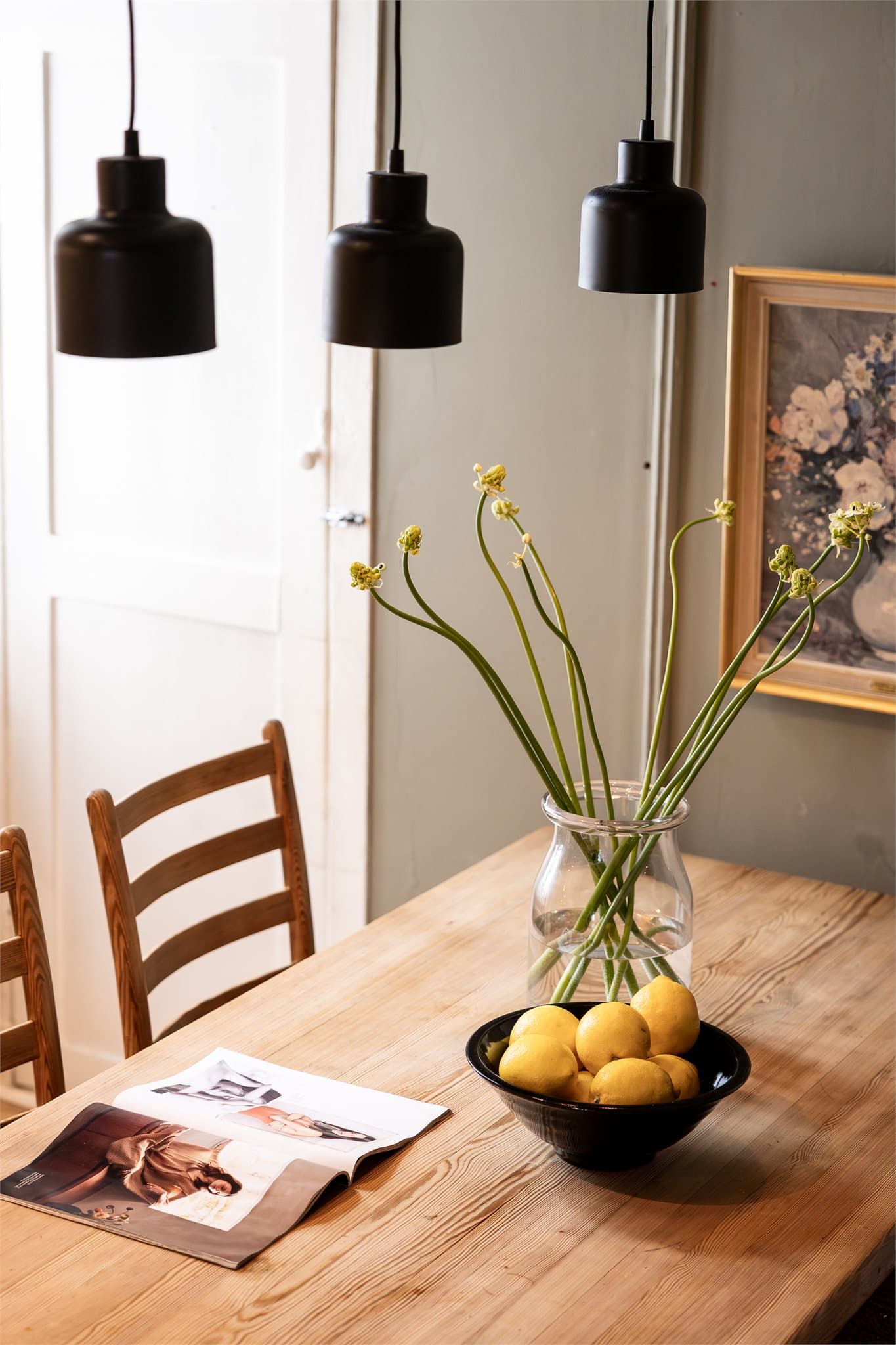 Detaljer fra spiseplassen.