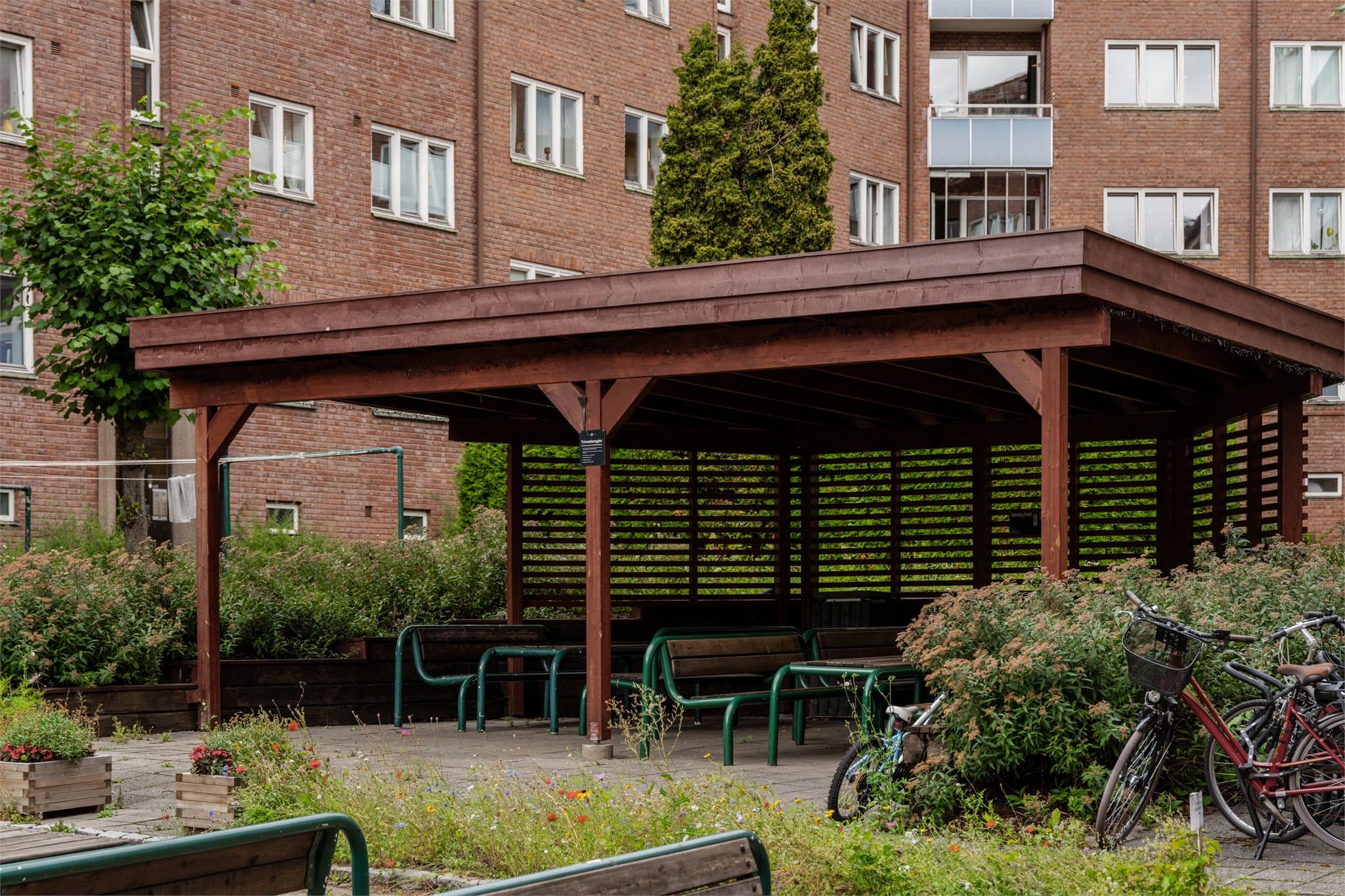 Borettslaget har også felles treningsrom og hobbyrom tilgjengelig for beboerne.
