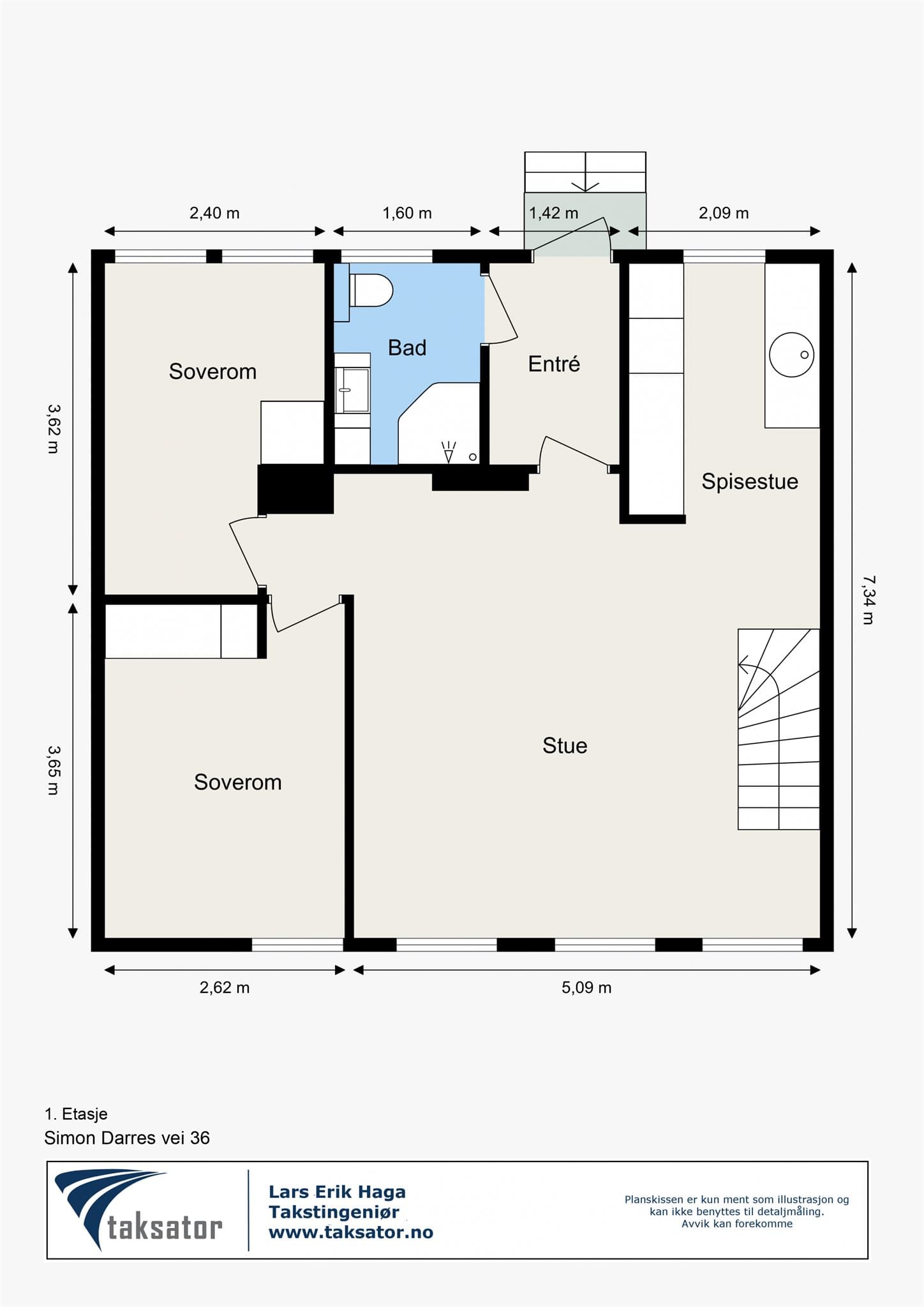 Plantegning - 1. Etasje