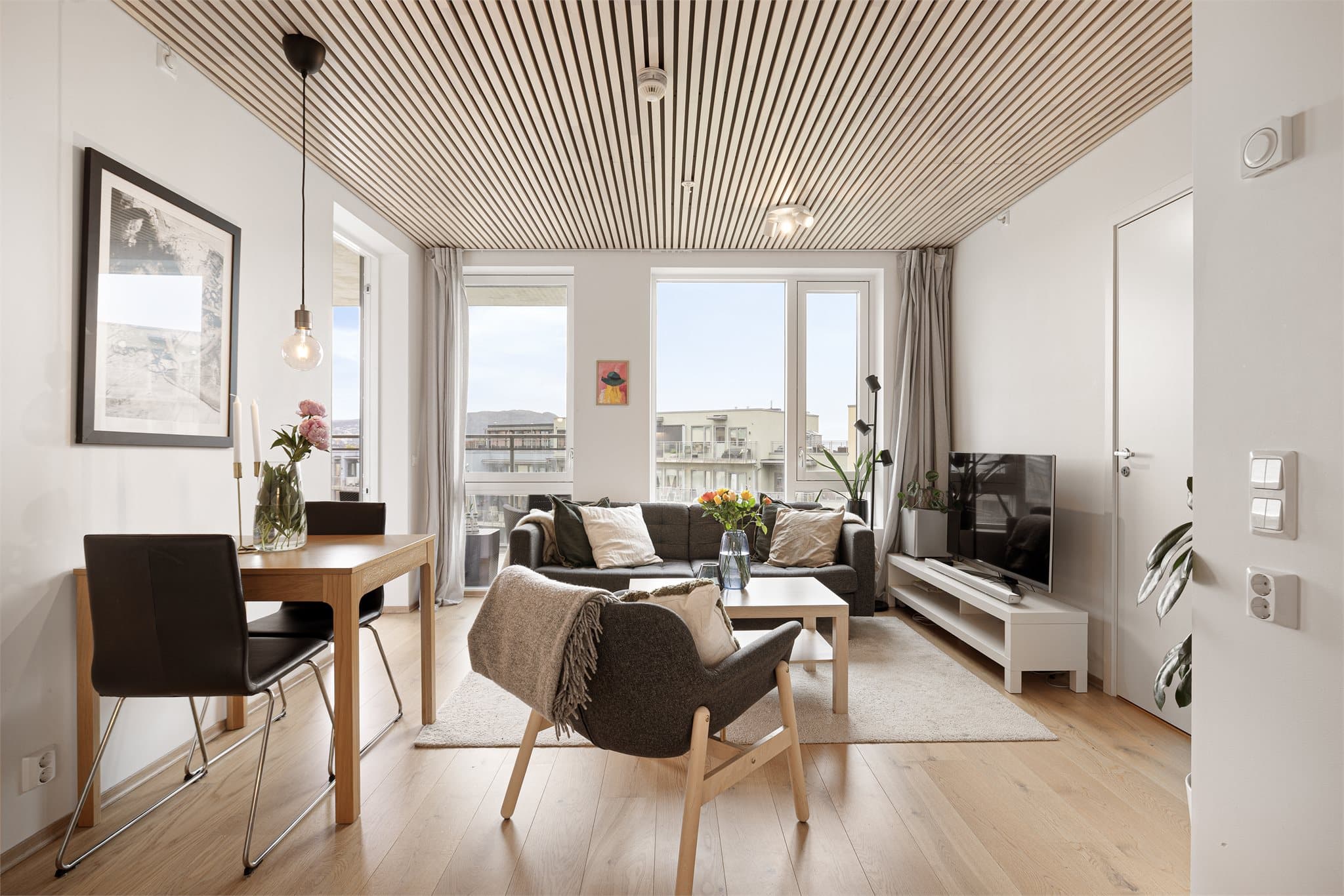 En lys og pen 3-roms selveierleilighet med beliggenhet på ettertraktede lilleby.