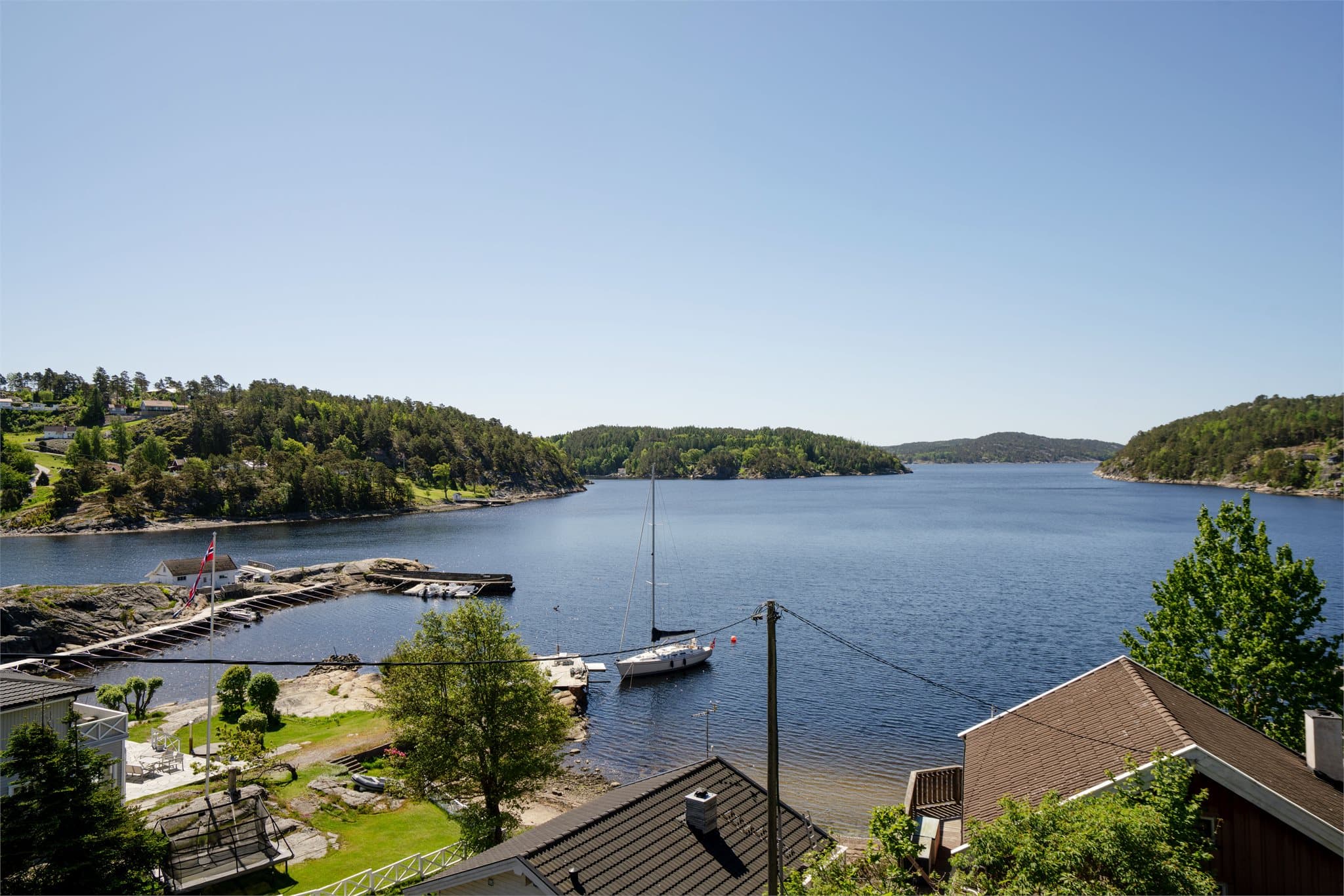 Området byr på flotte muligheter for båtliv.