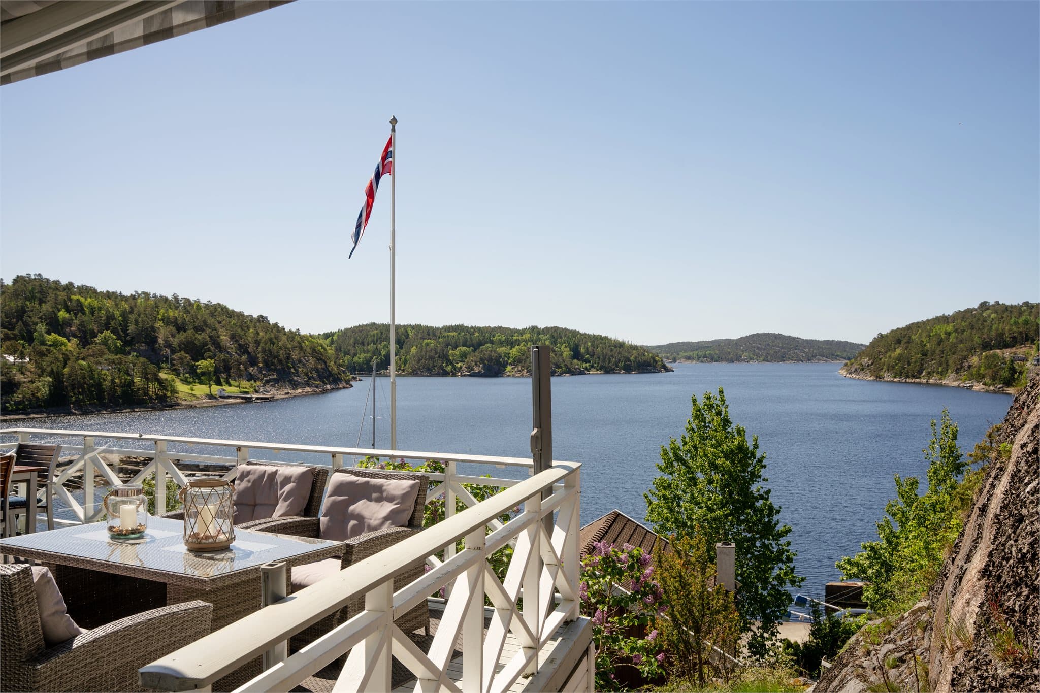 FLott utsikt over Svalerødkilen.