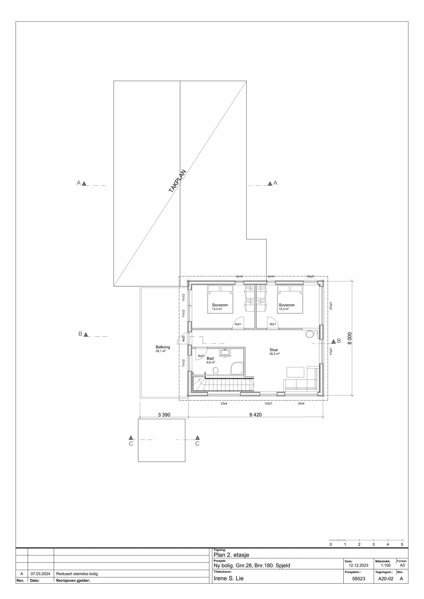 - Plantegning kjeller -