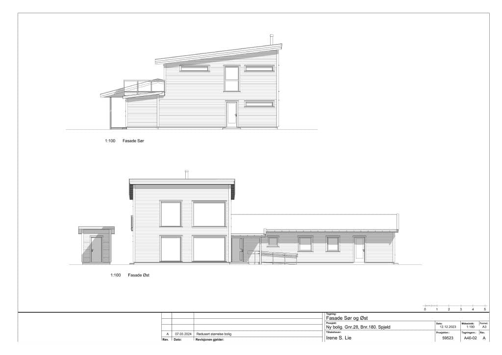 - Tegninger av eneboligen -