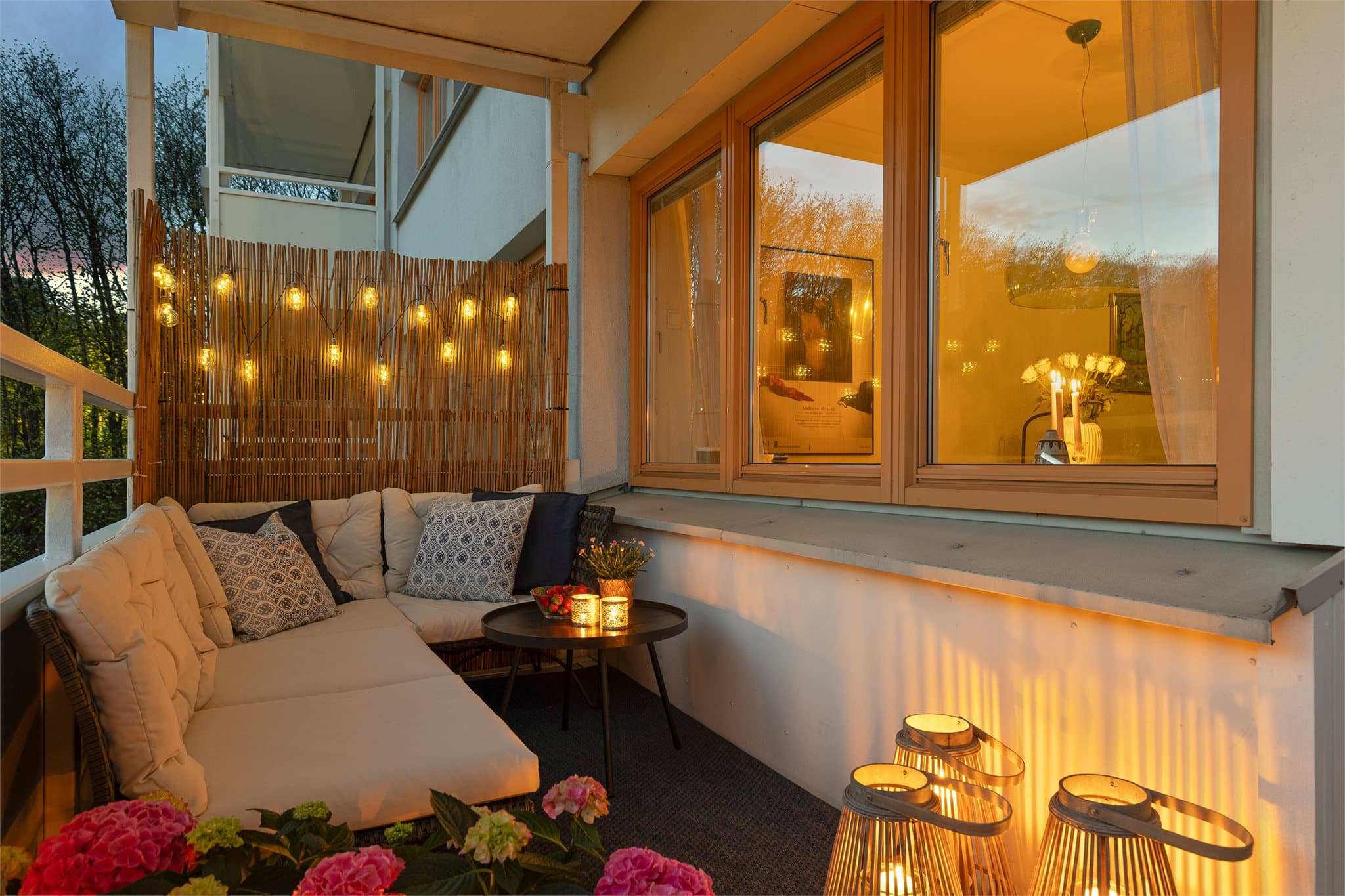 Svært gode forutsetninger for å ha hyggelige sommerkvelder her.