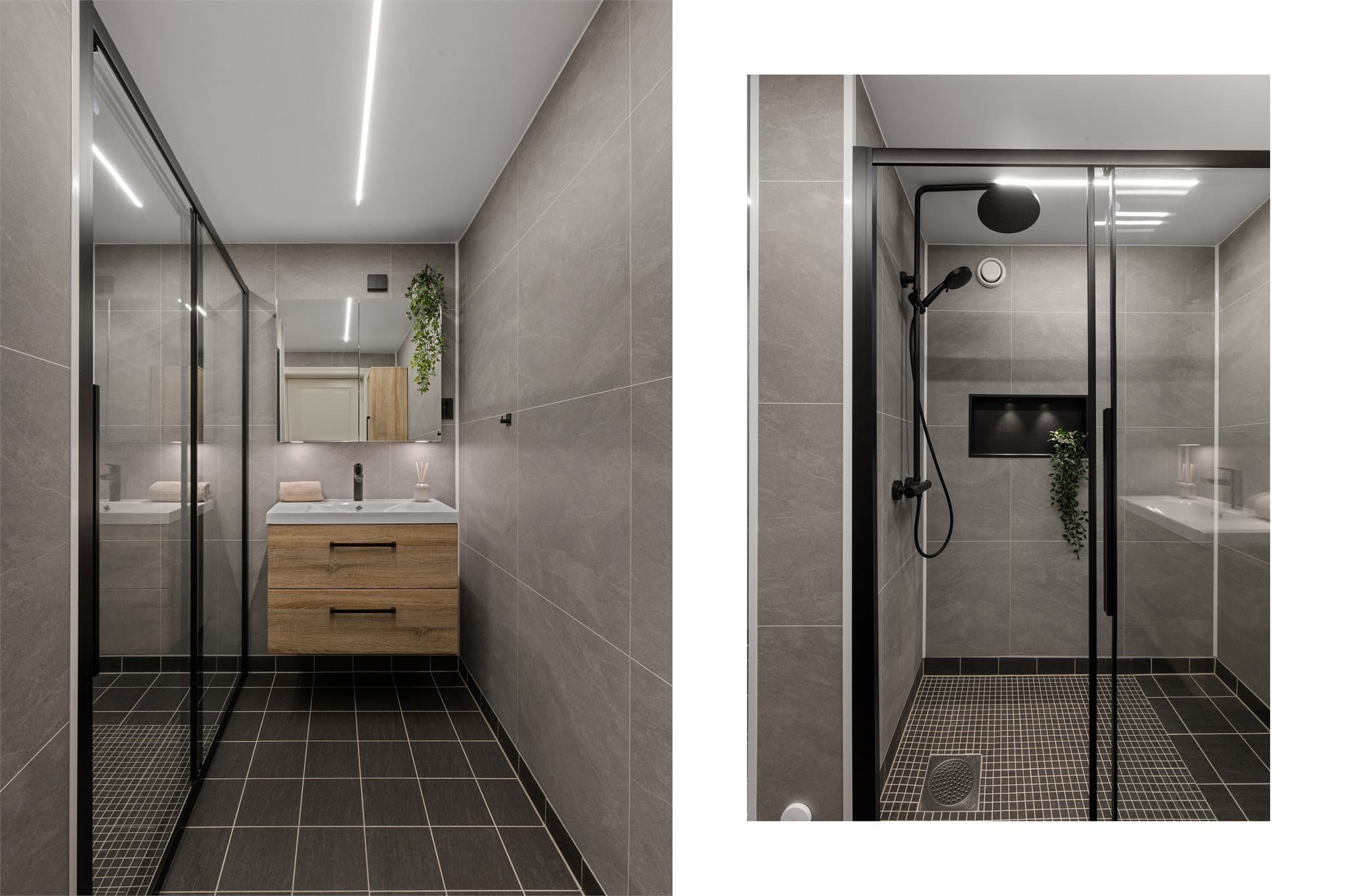 - Badet måler 5,4m² og ble pusset opp i 2019. Vegger og tak ble renovert i 2024 -