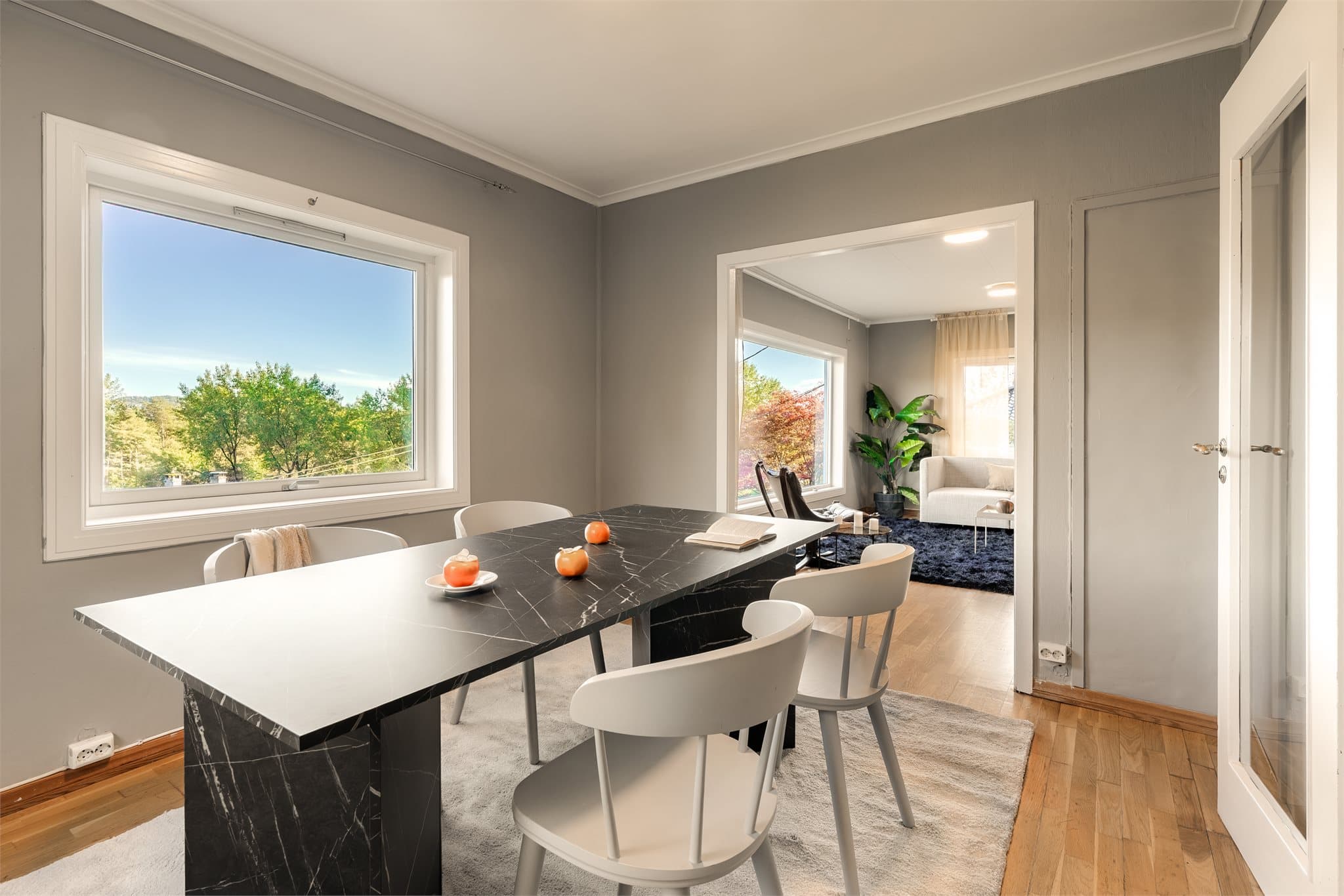 - Spisestuen måler 10,7 m² -