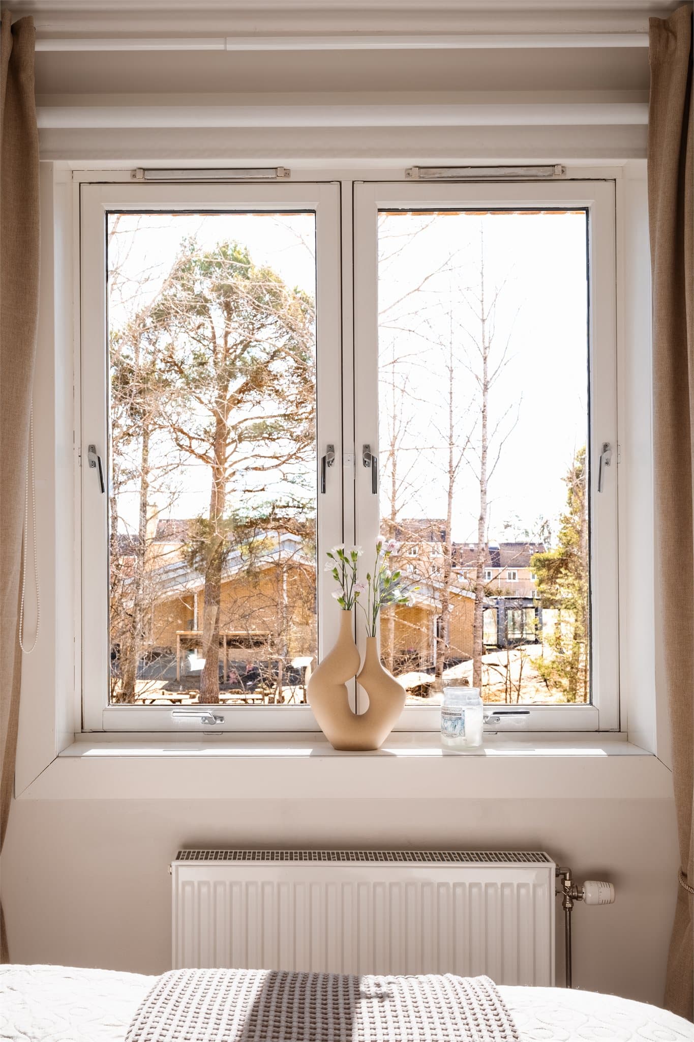 Flott utsyn fra soverommet