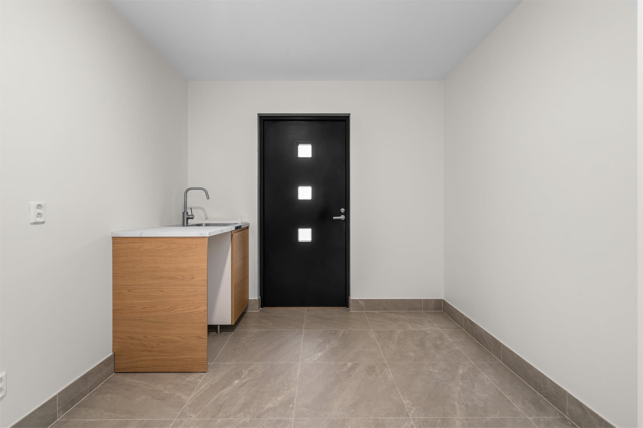 Egen inngang til vaskerommet