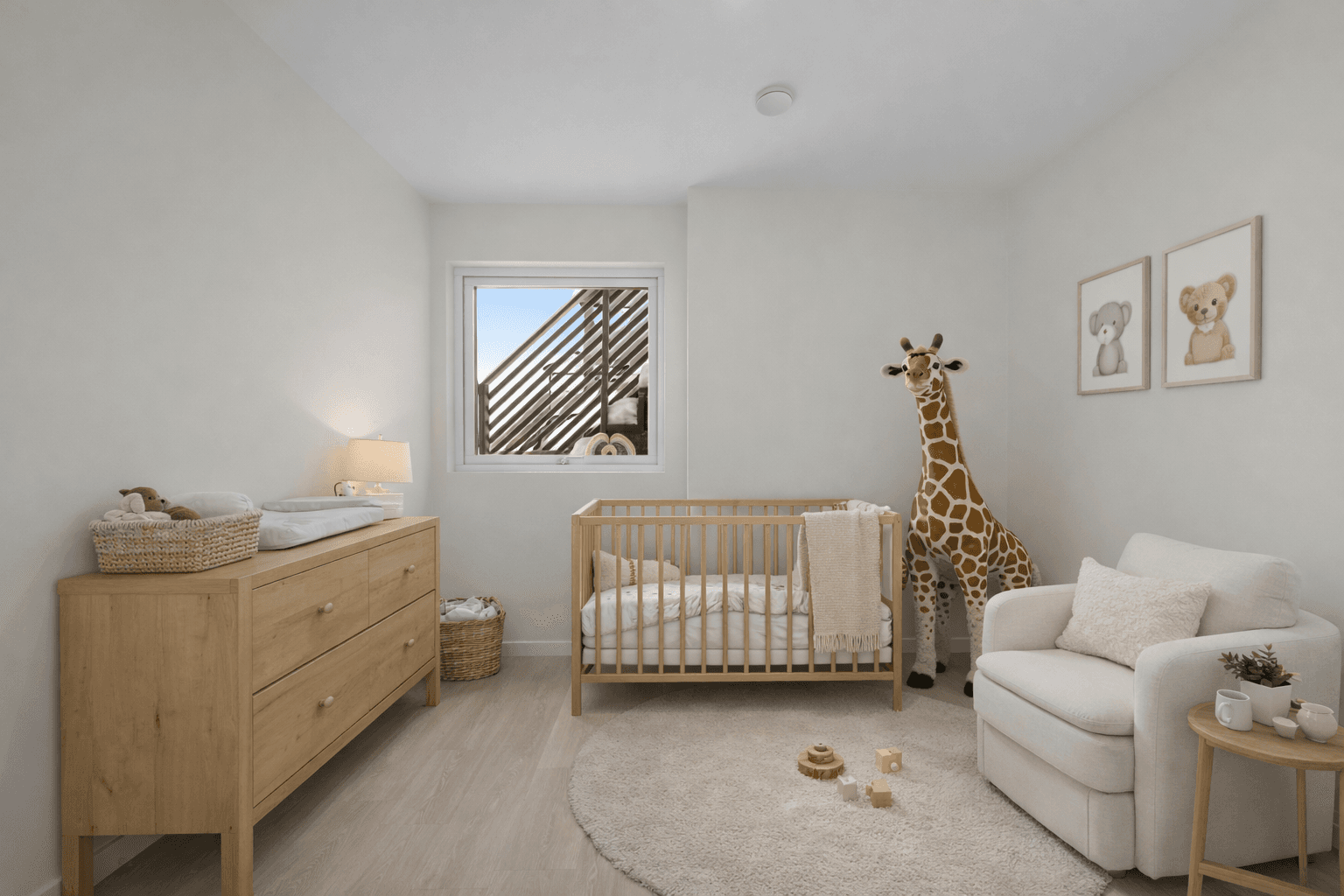 Soverom IV. Digital møblert