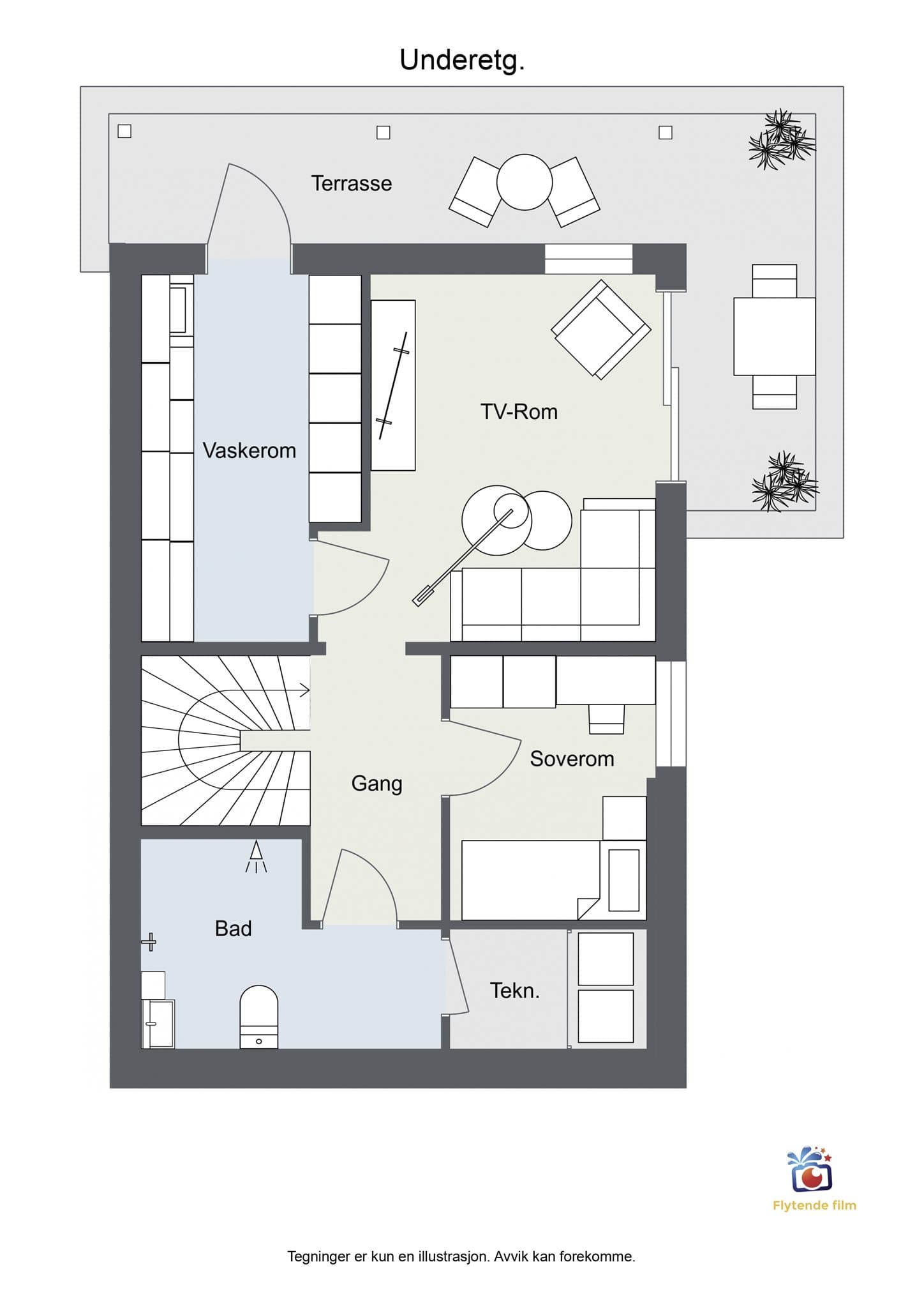 Plantegning underetasje