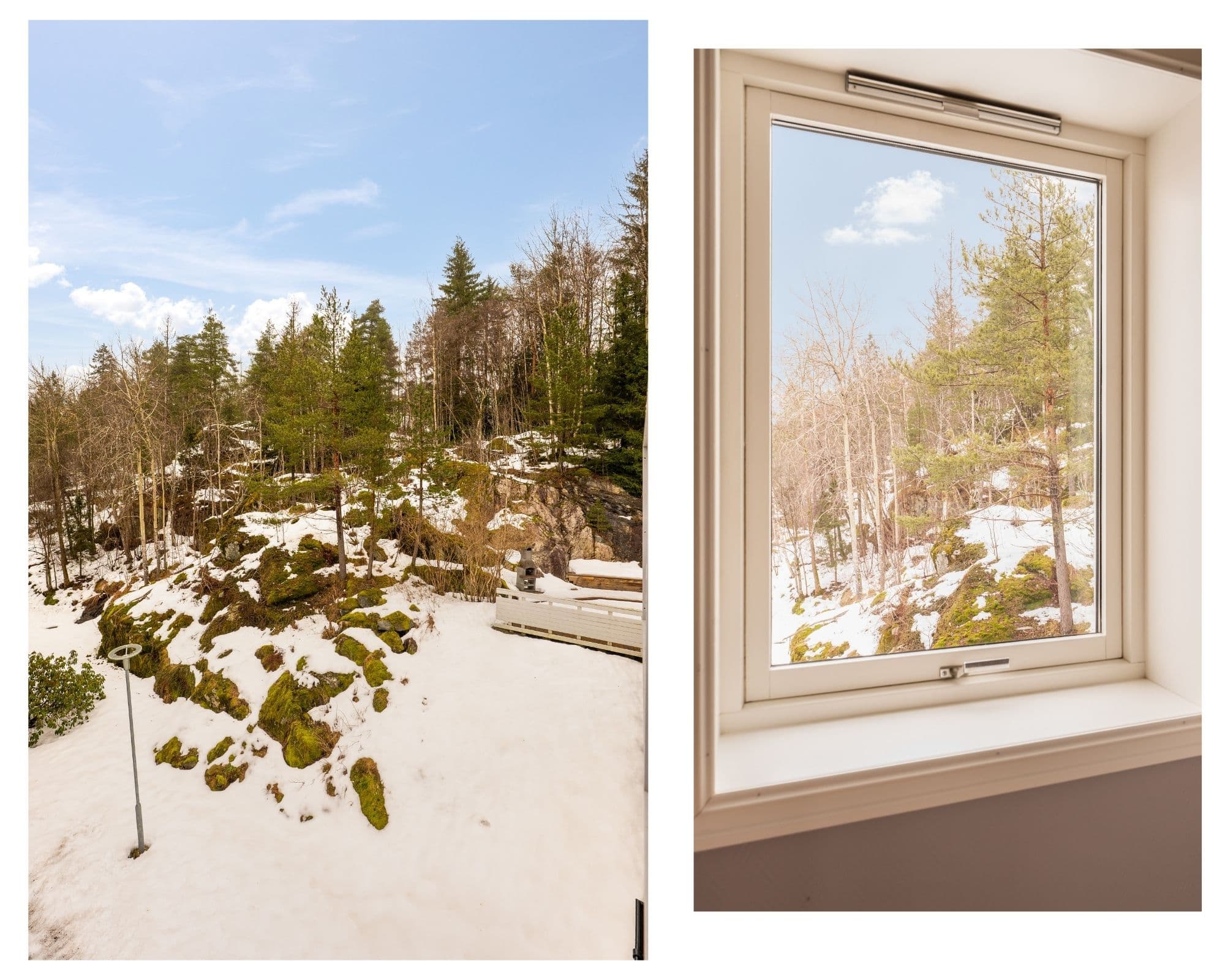 Det er gangavstand til marka med flotte turløyper, badevann og langrennsløyper.