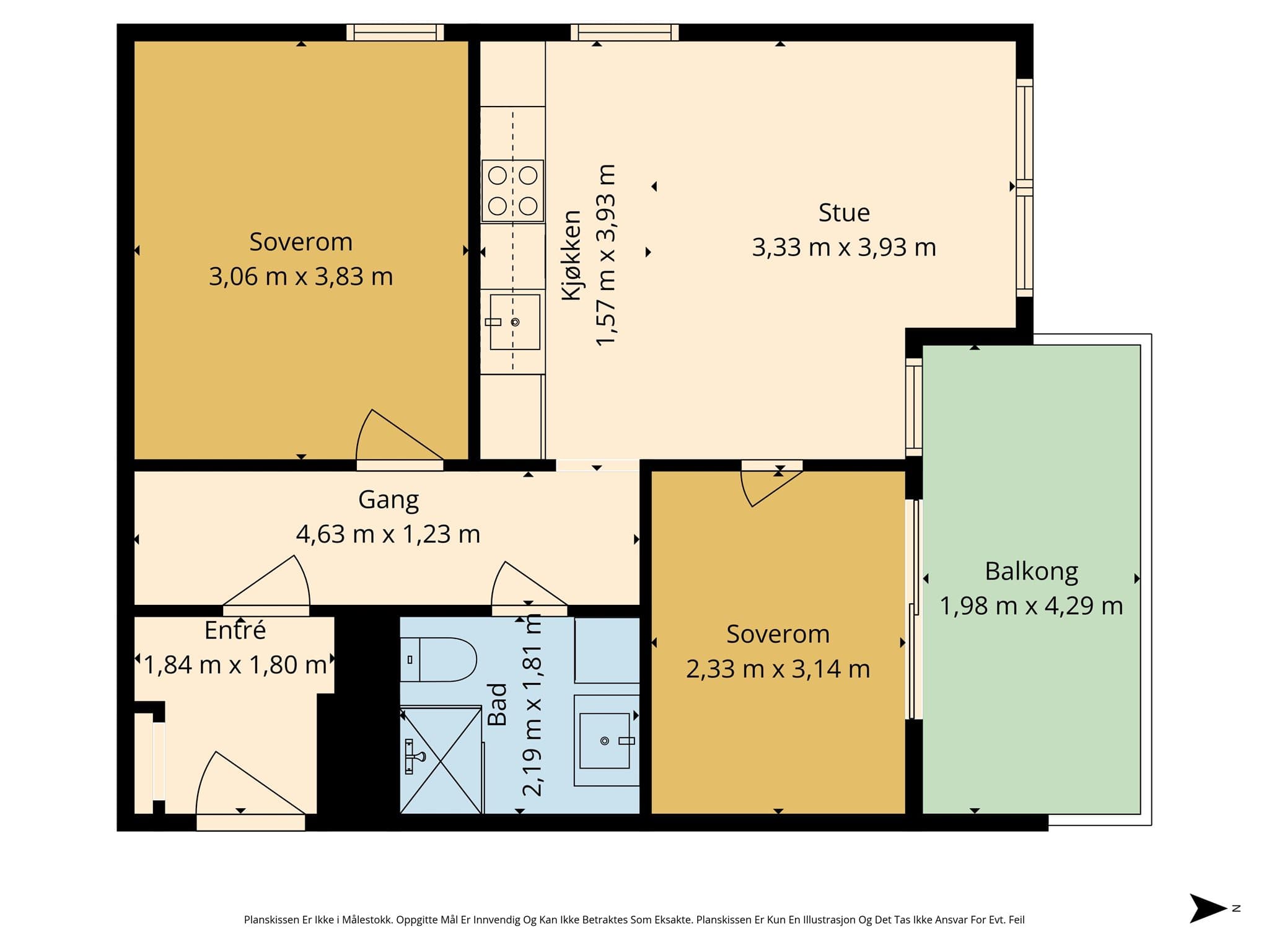 Opprinnelig planløsning