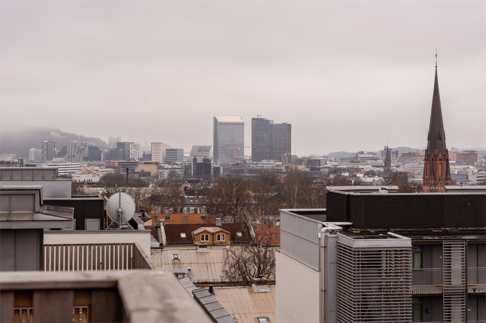 Her er det fin utsikt og gode solforhold.