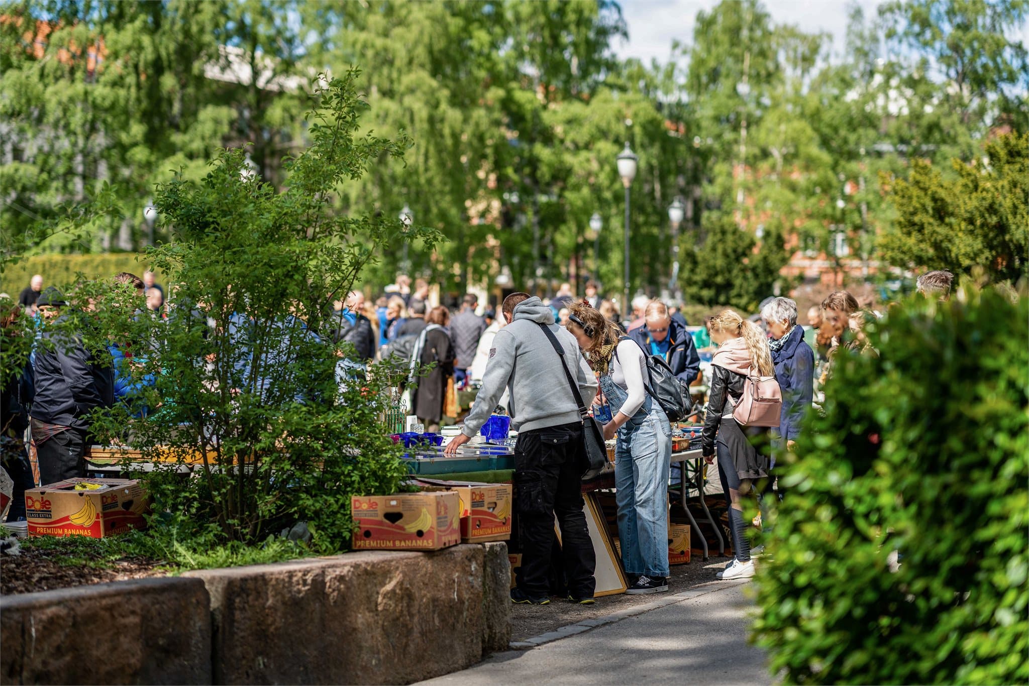 Birkelunden Marked er et hyggelig sted å tilbringe sommerdagene på.