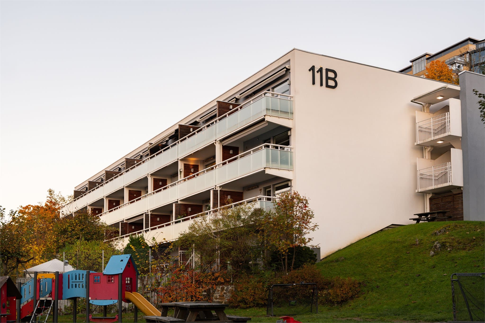 Her har du også tilgang til fine park- og lekeområder rett utenfor.