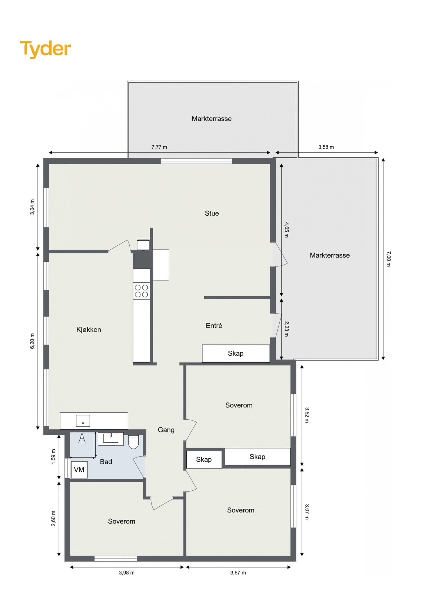 Plantegning 1. Etasje