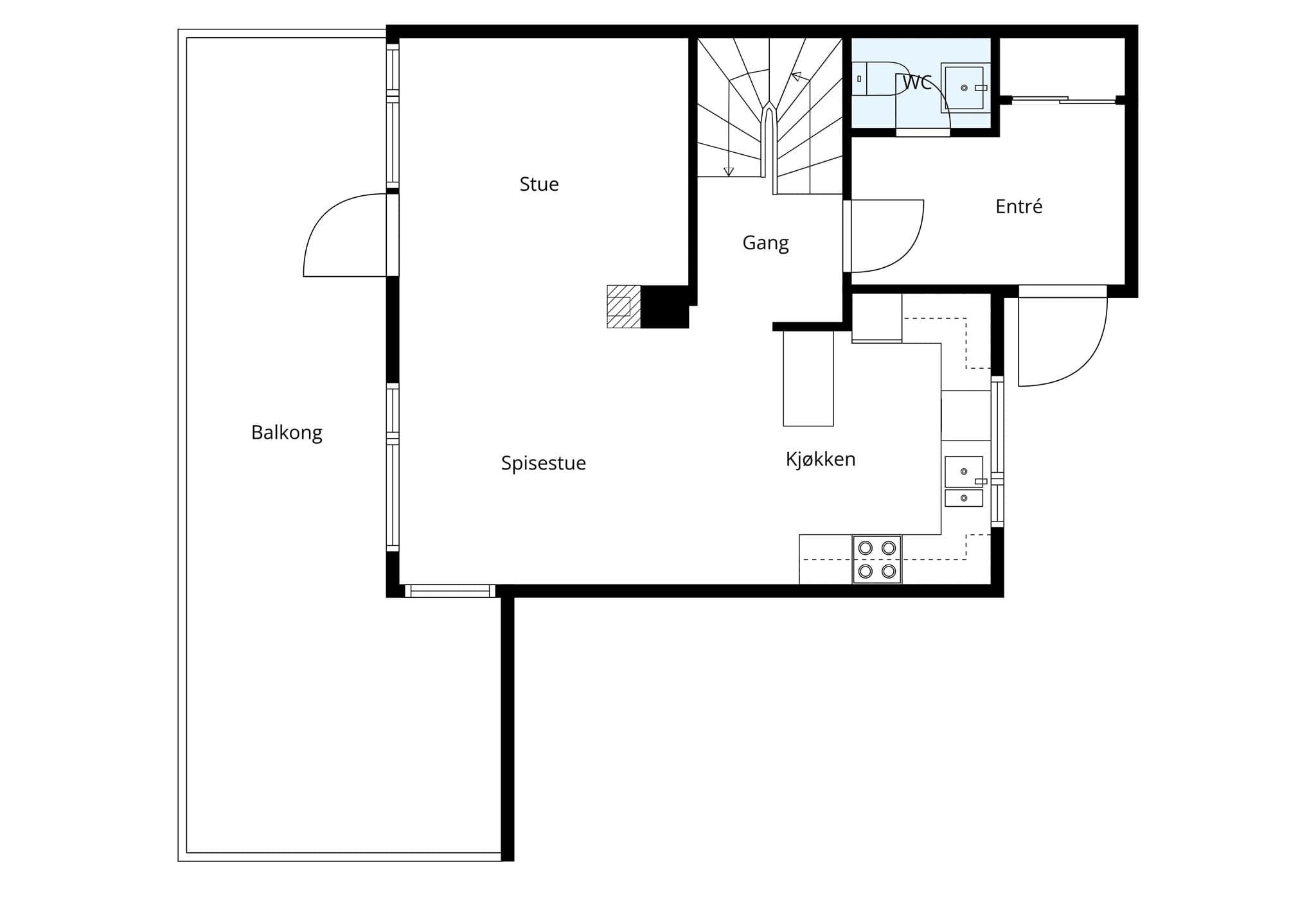 Plantegning 1.etasje.