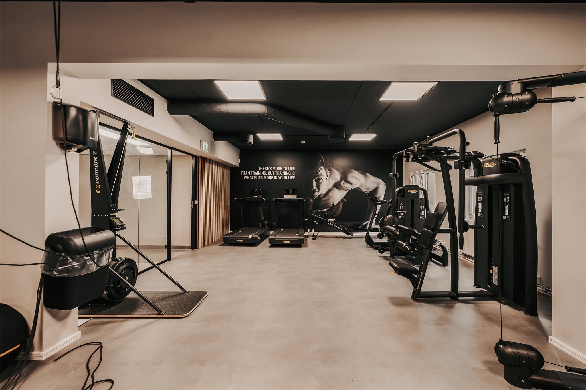 Eksklusiv tilgang til treningsstudio med kvalitetsutstyr fra Technogym (inkludert i felleskostnader).