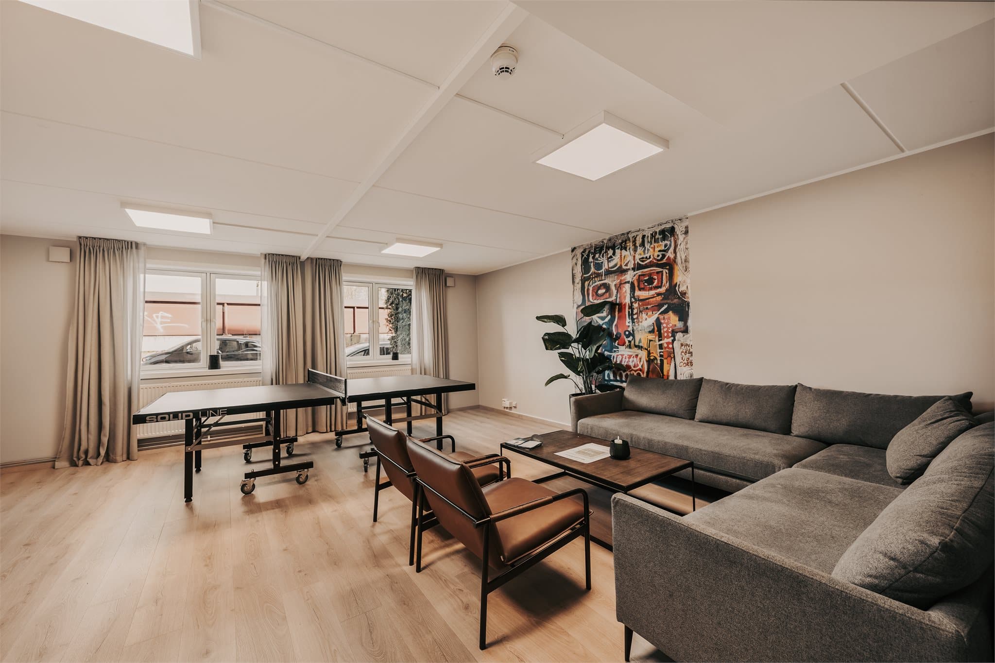 Aktivitetsrom i bygget.