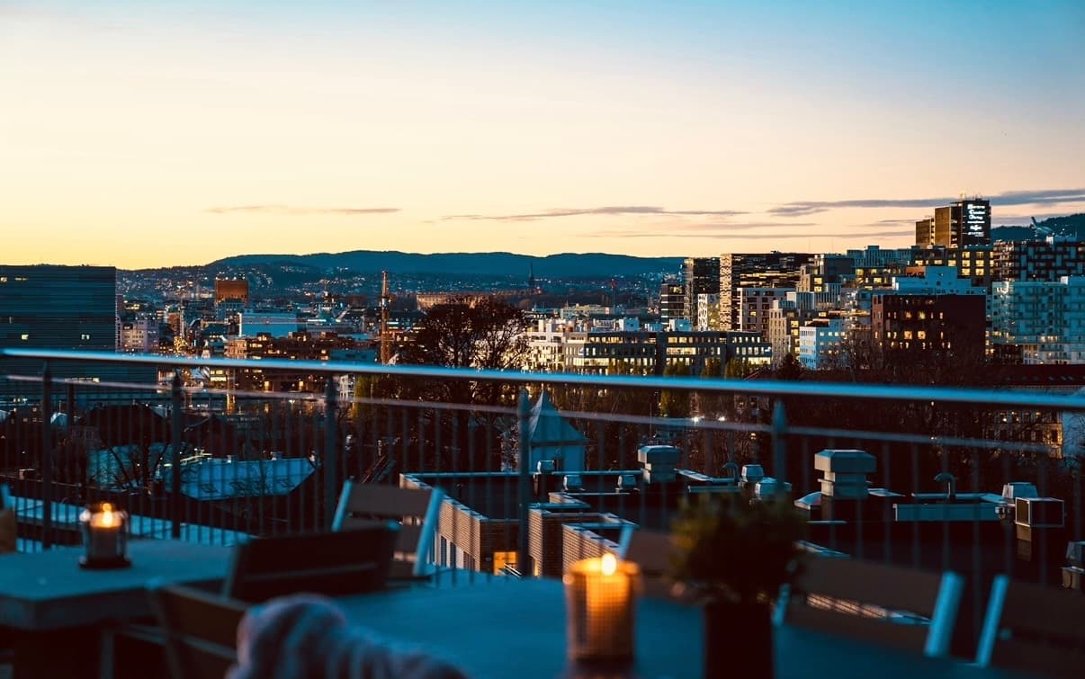 Herfra kan man nyte en vidstrakt utsikt.