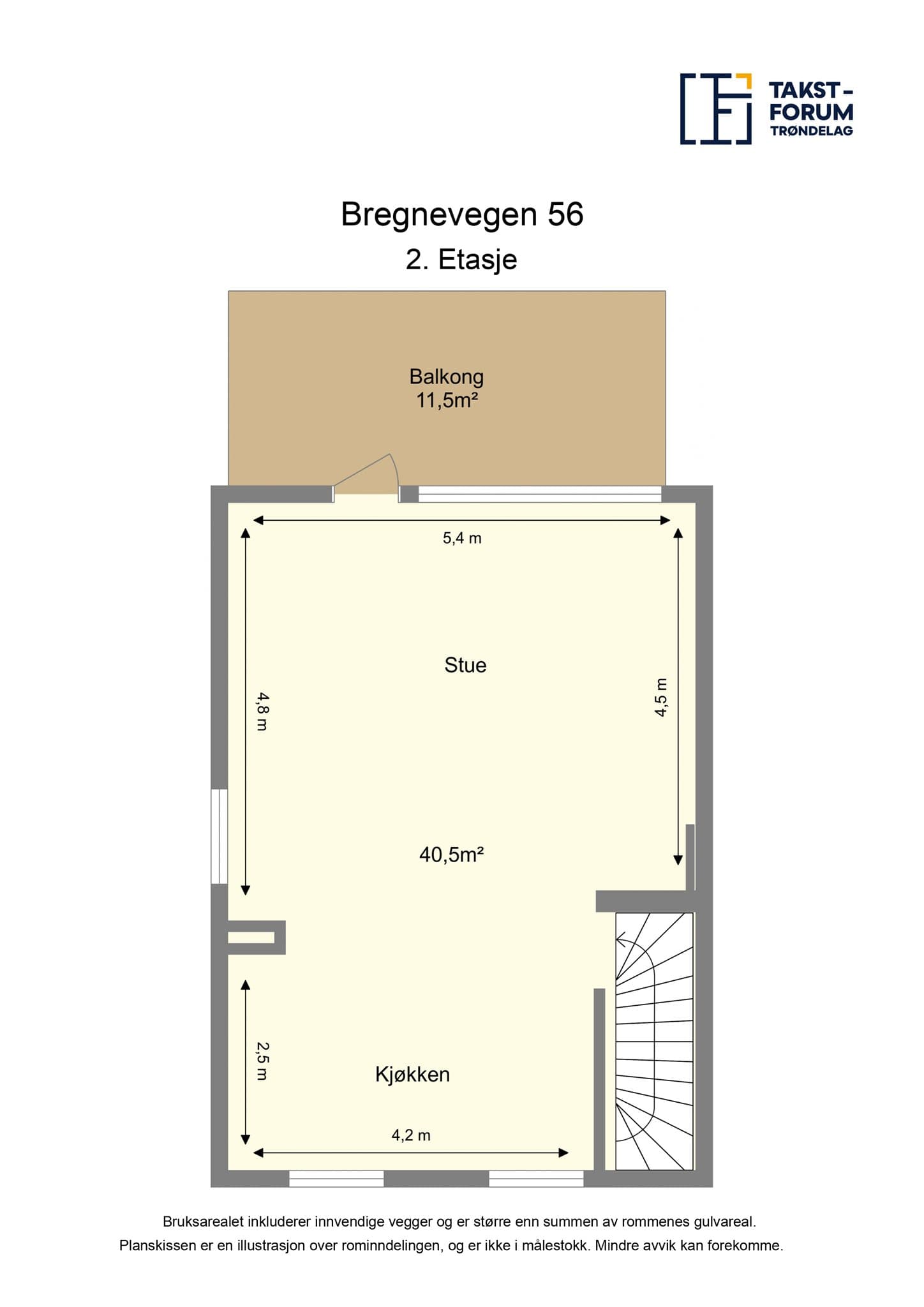 Plantegning - 2. etasje