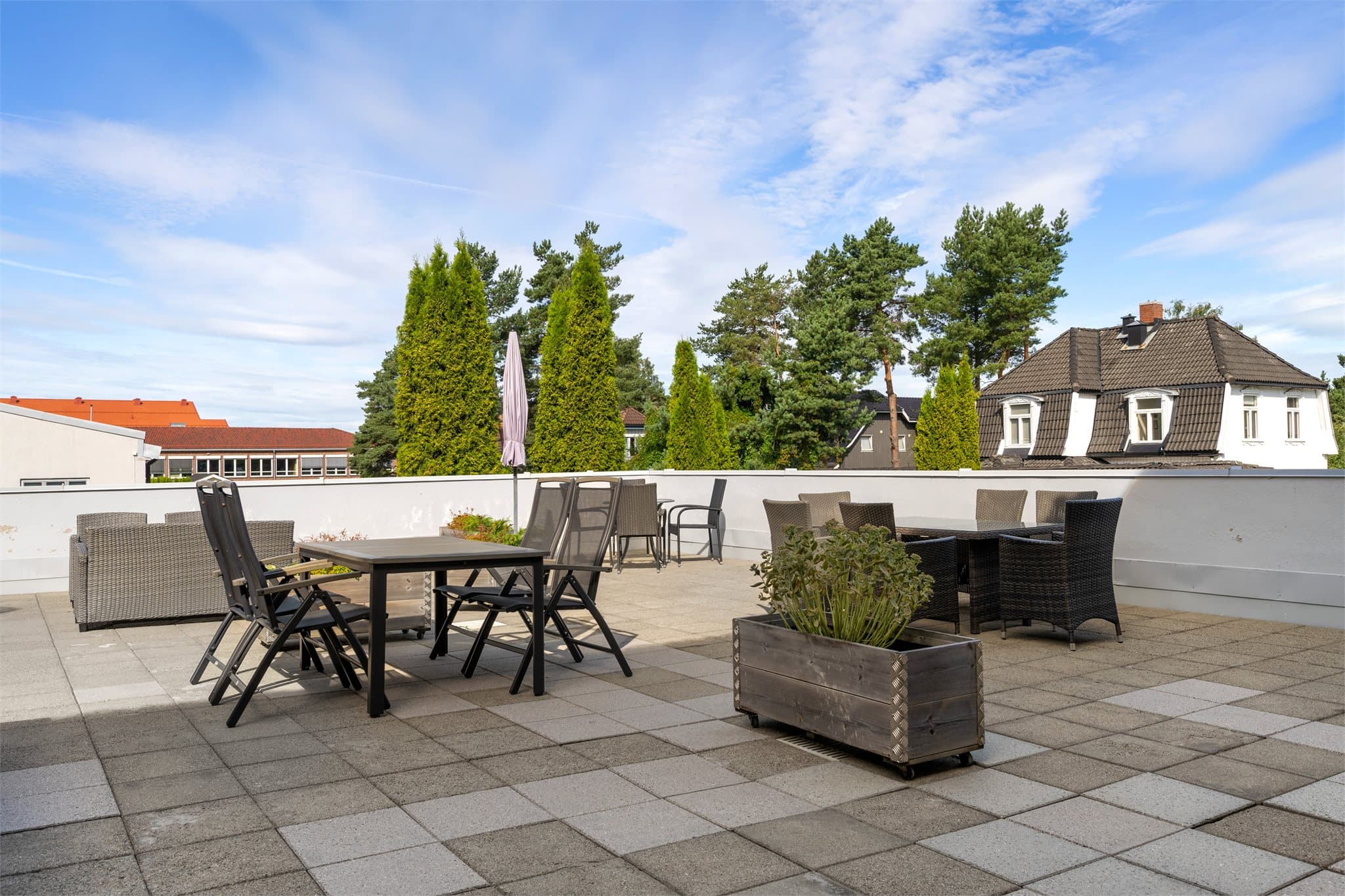 Det er også felles takterrasse.