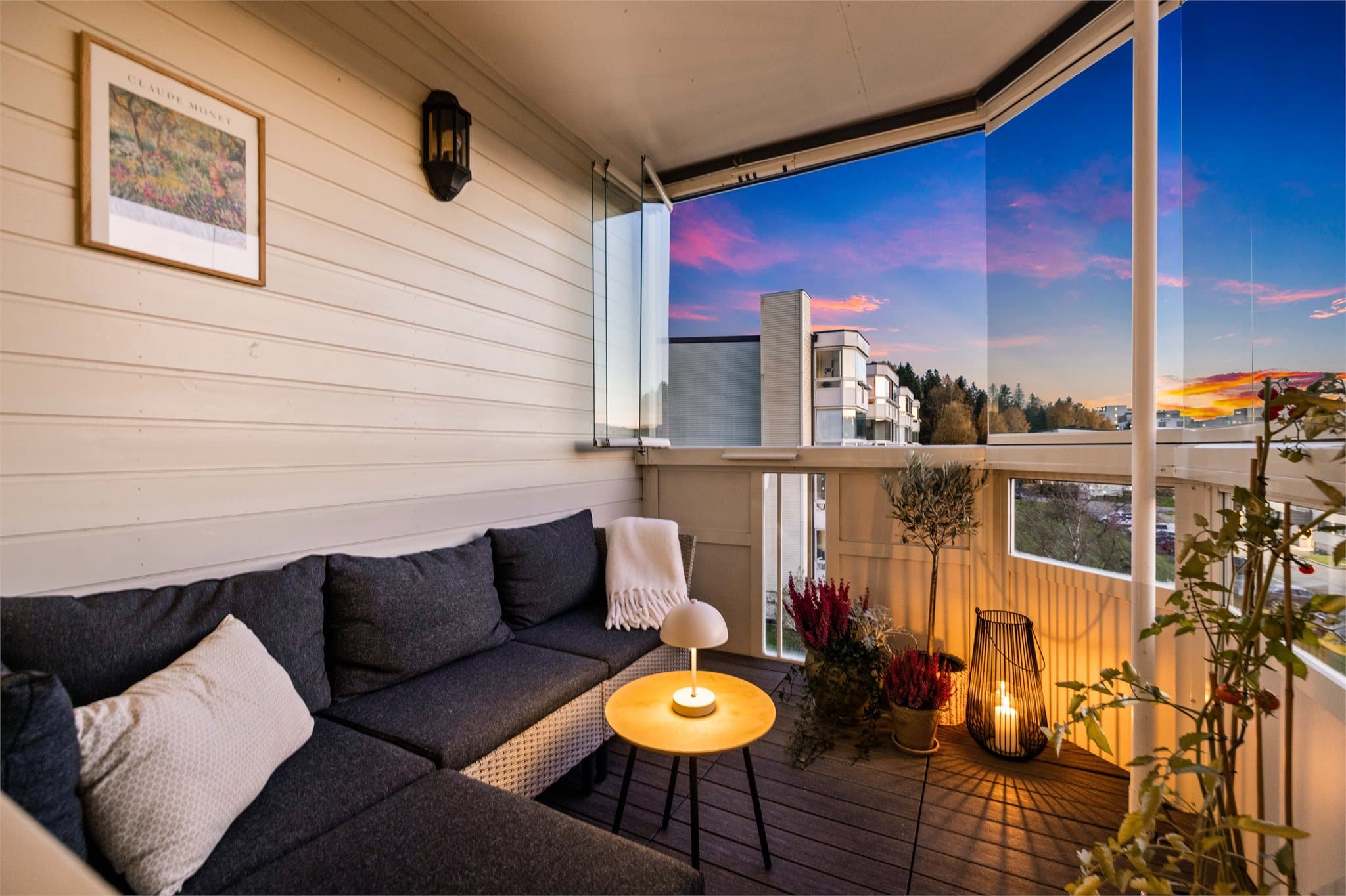 Et hyggelig sted å nyte kveldssolen.