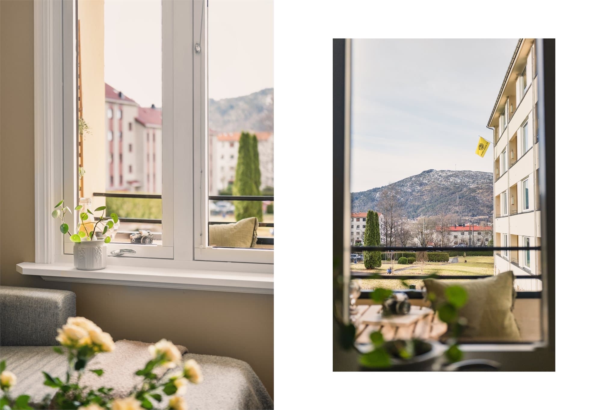 - Det fine hageområdet utenfor har en hyggelig grillplass og piknikbenker -