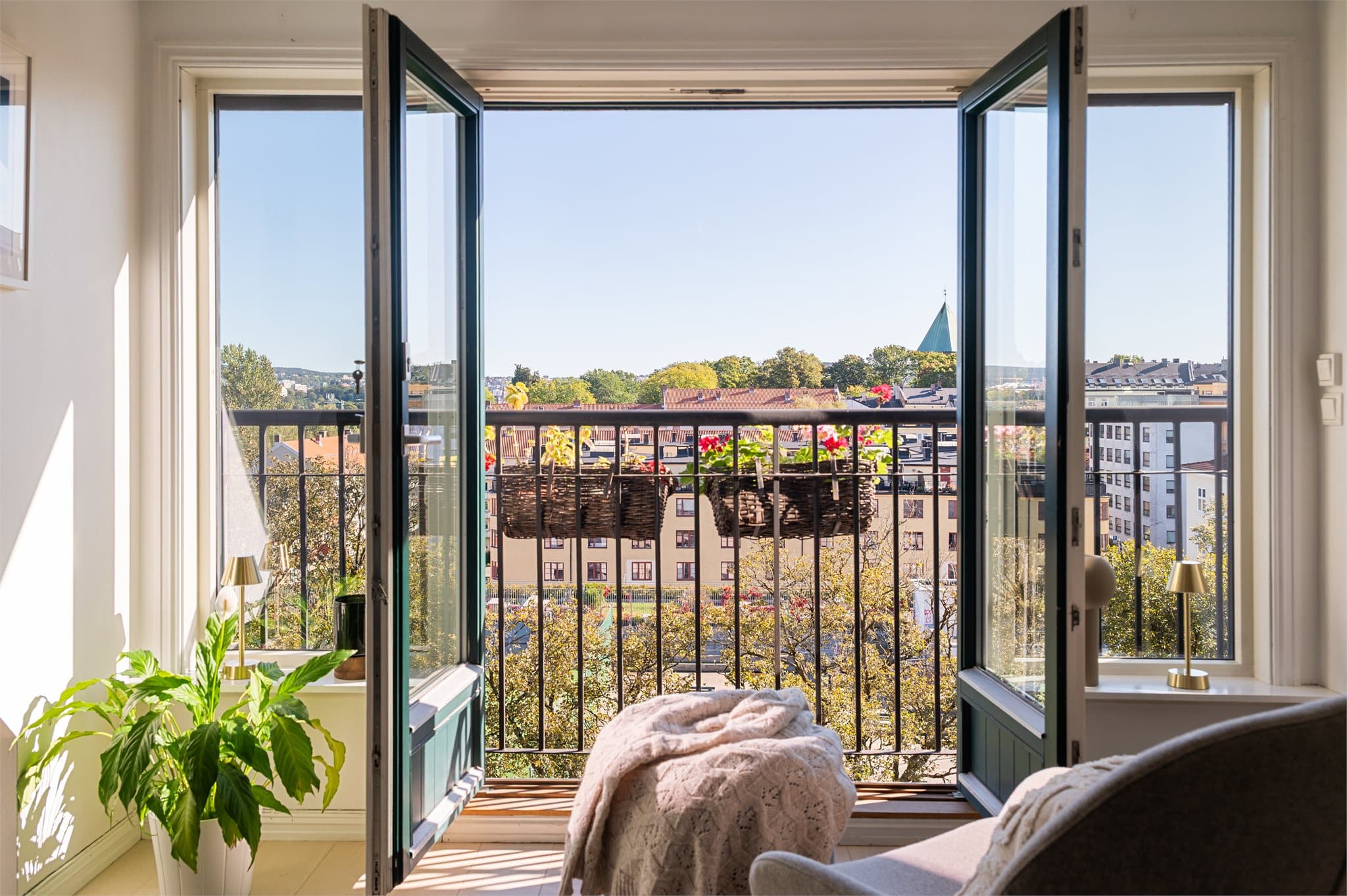 Dette er en lekker toppleilighet med balkong.