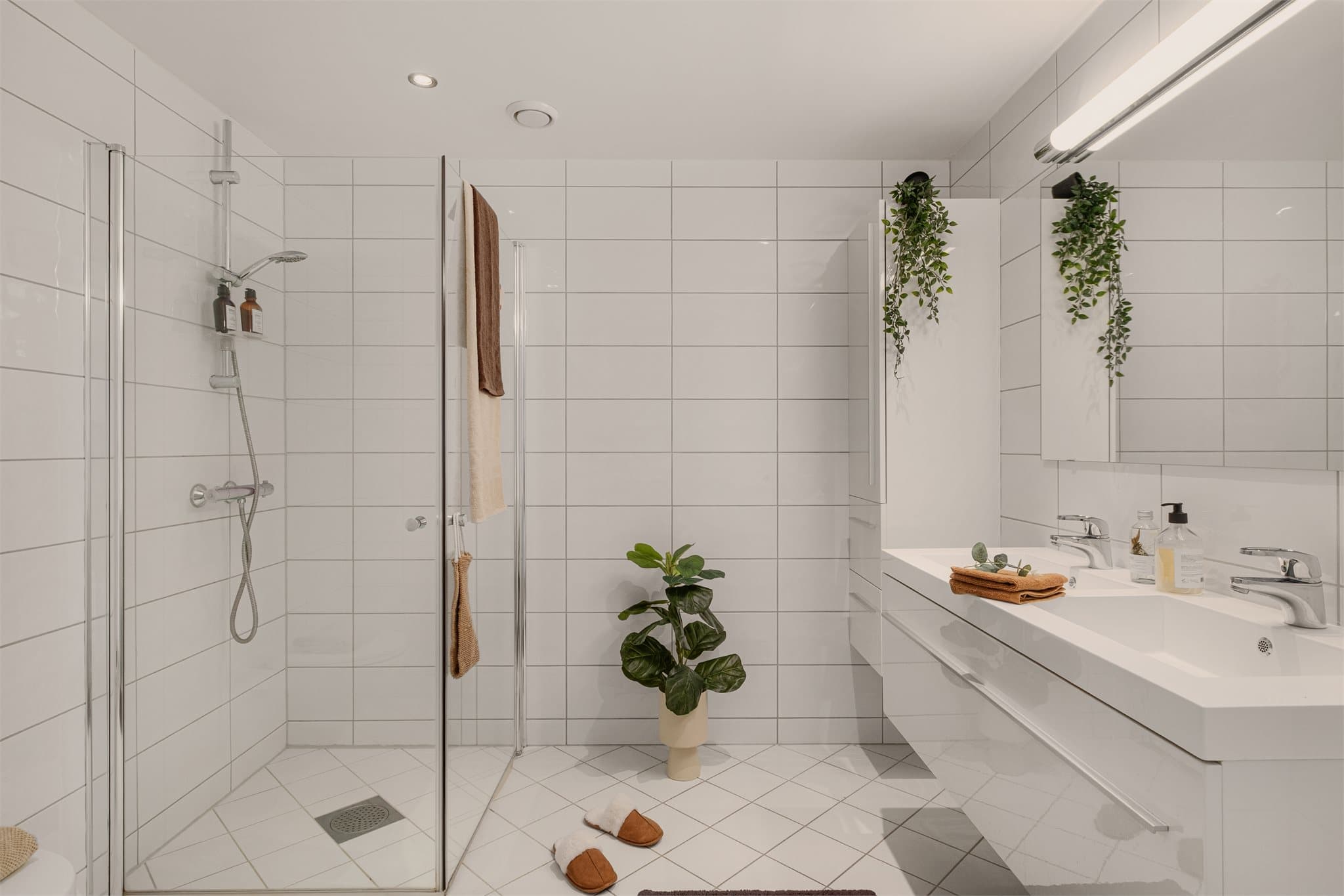 - Lyst og innbydende bad som måler 5,7m² -